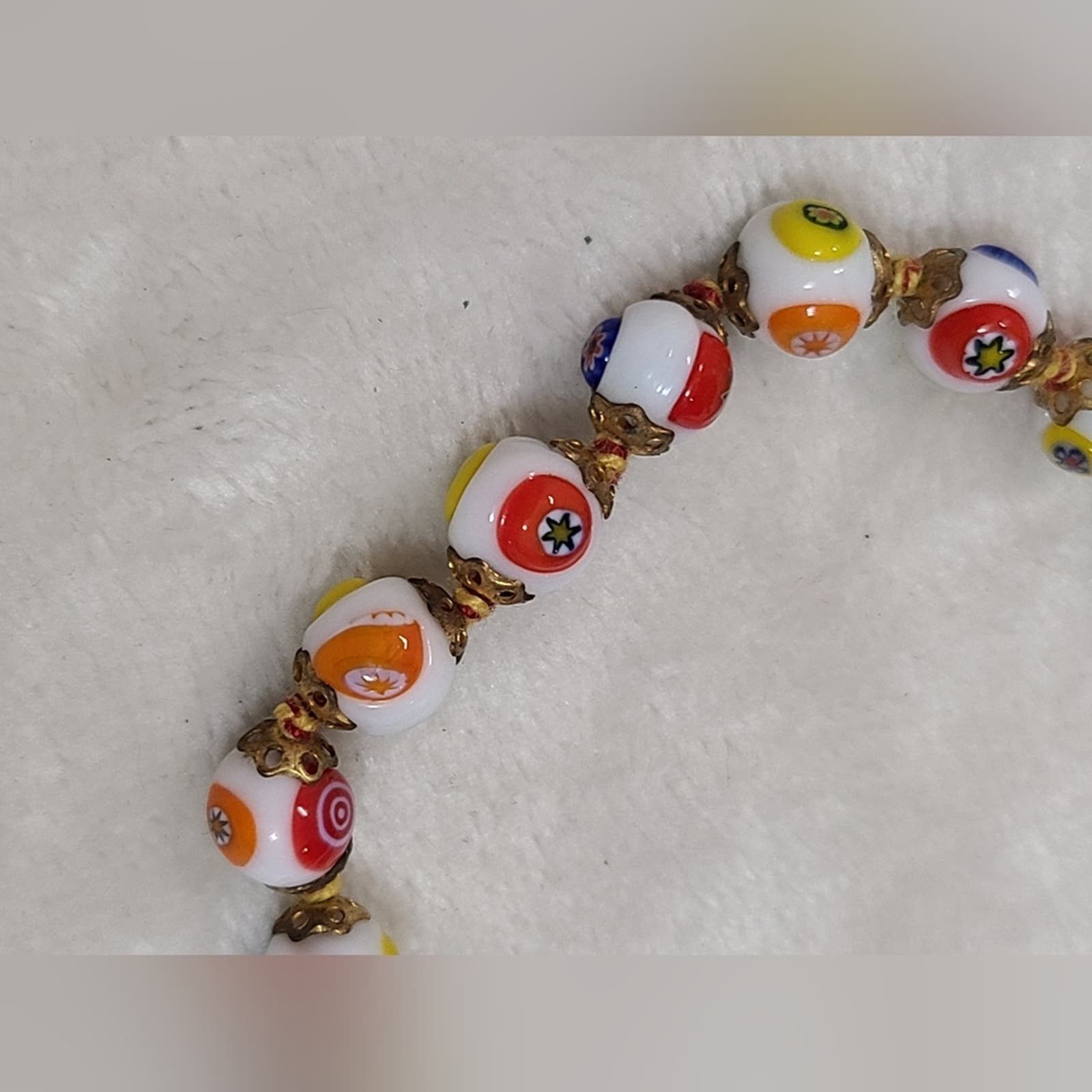 Murano Vintage Murano Millefiori Glass Beaded Bracelet Size ONE SIZE - 5 Thumbnail