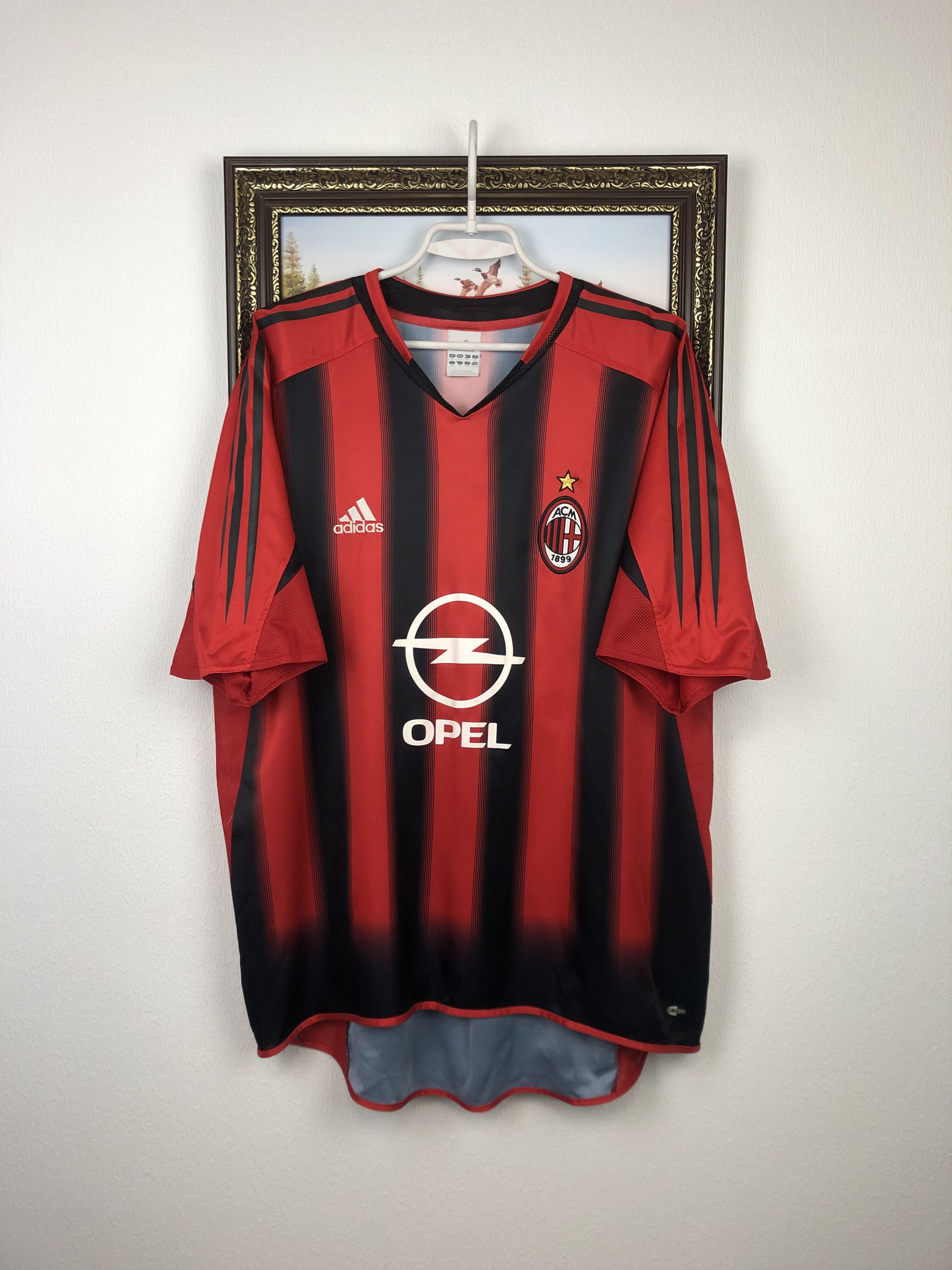AC Milan football shirt 2004 Soccer Adidas Jersey Maglia