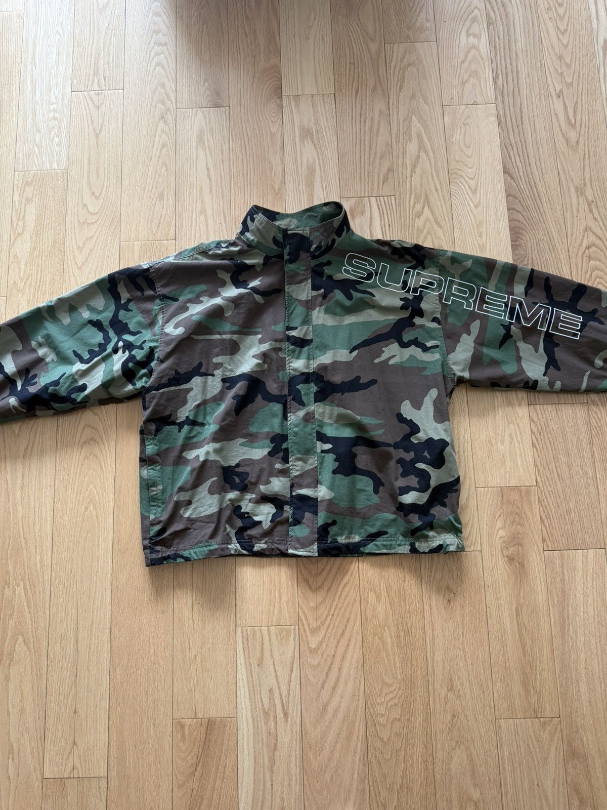 Supreme Supreme Spellout Embroidered Ripstop Track Jacket Size US XL / EU 56 / 4 - 1 Thumbnail
