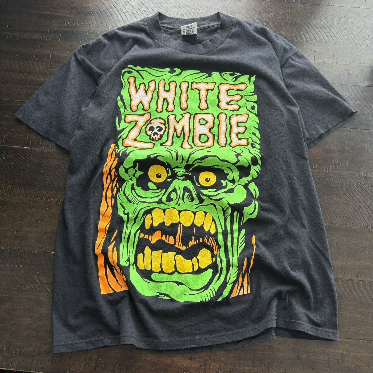 image of Band Tees x Made In USA Crazy Vintage 90's White Zombie La Sexorcisto Tee in Black, Men's (Size XL)