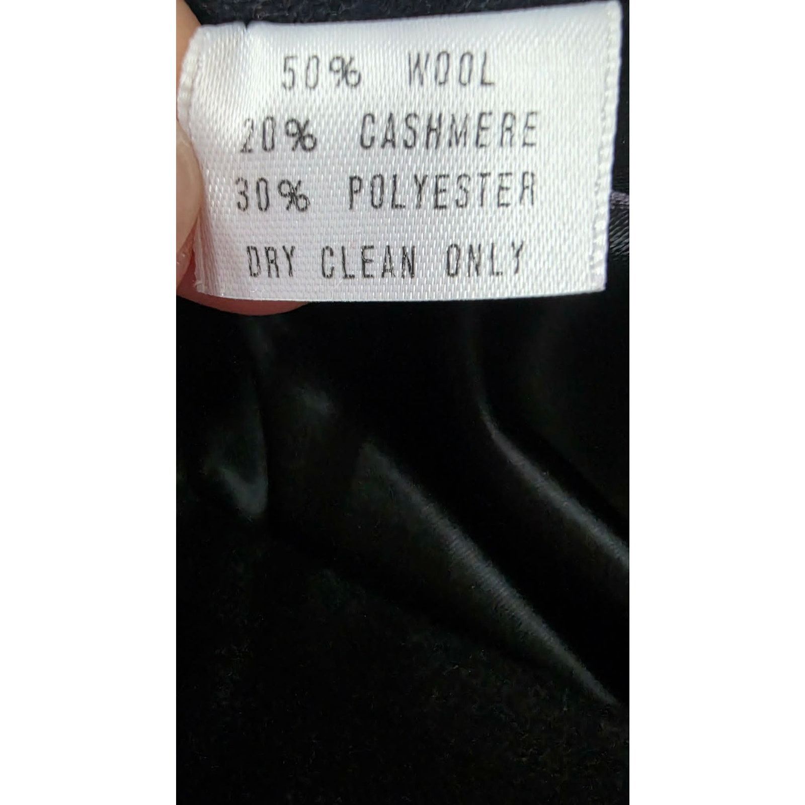 Other Riel Coat Company Black Wool Cashmere Blend Long Coat Size M / US 6-8 / IT 42-44 - 7 Thumbnail