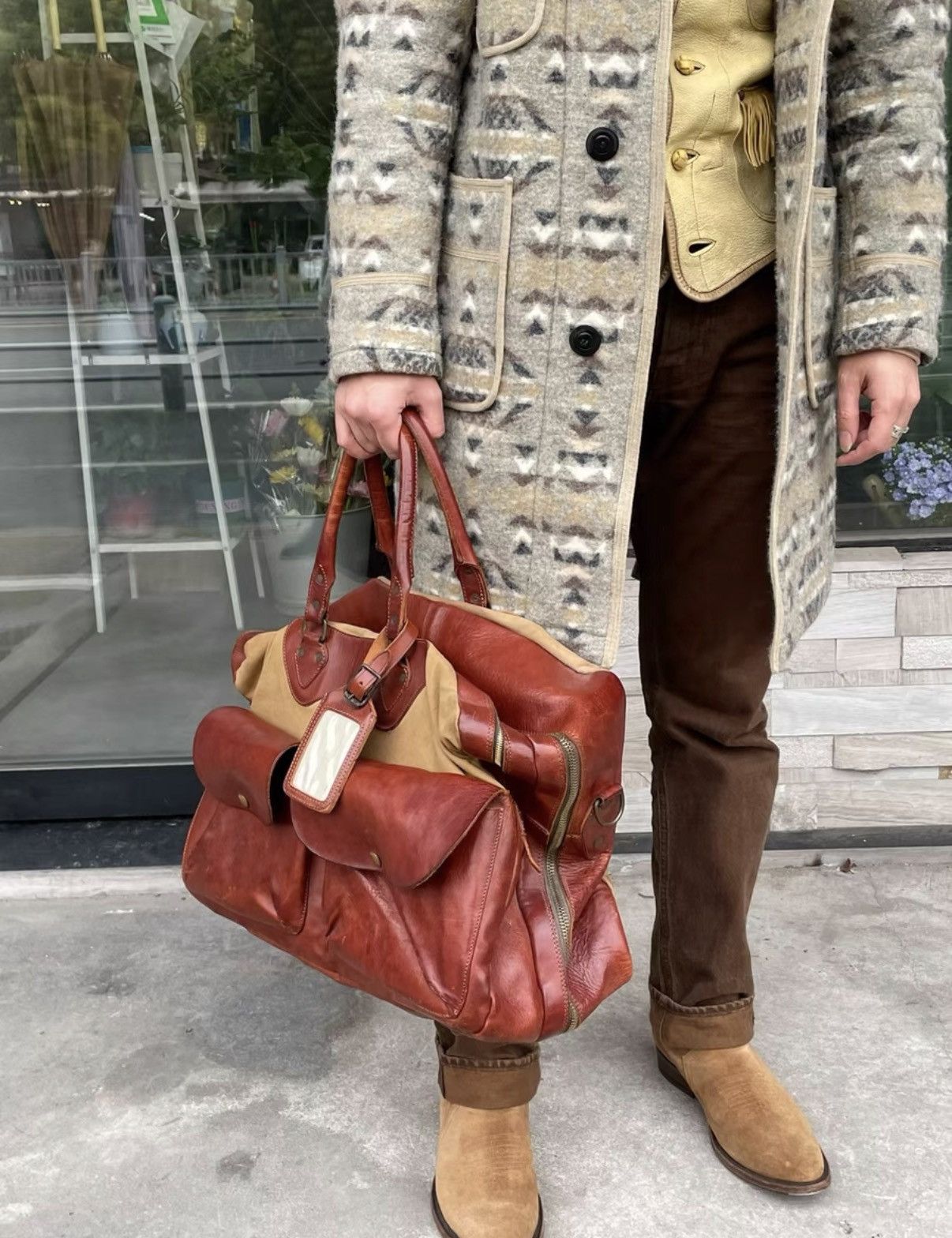 RRL Ralph Lauren RRL Ralph Lauren Double RL Italian Made Travel Bag K22 Size ONE SIZE - 8 Thumbnail