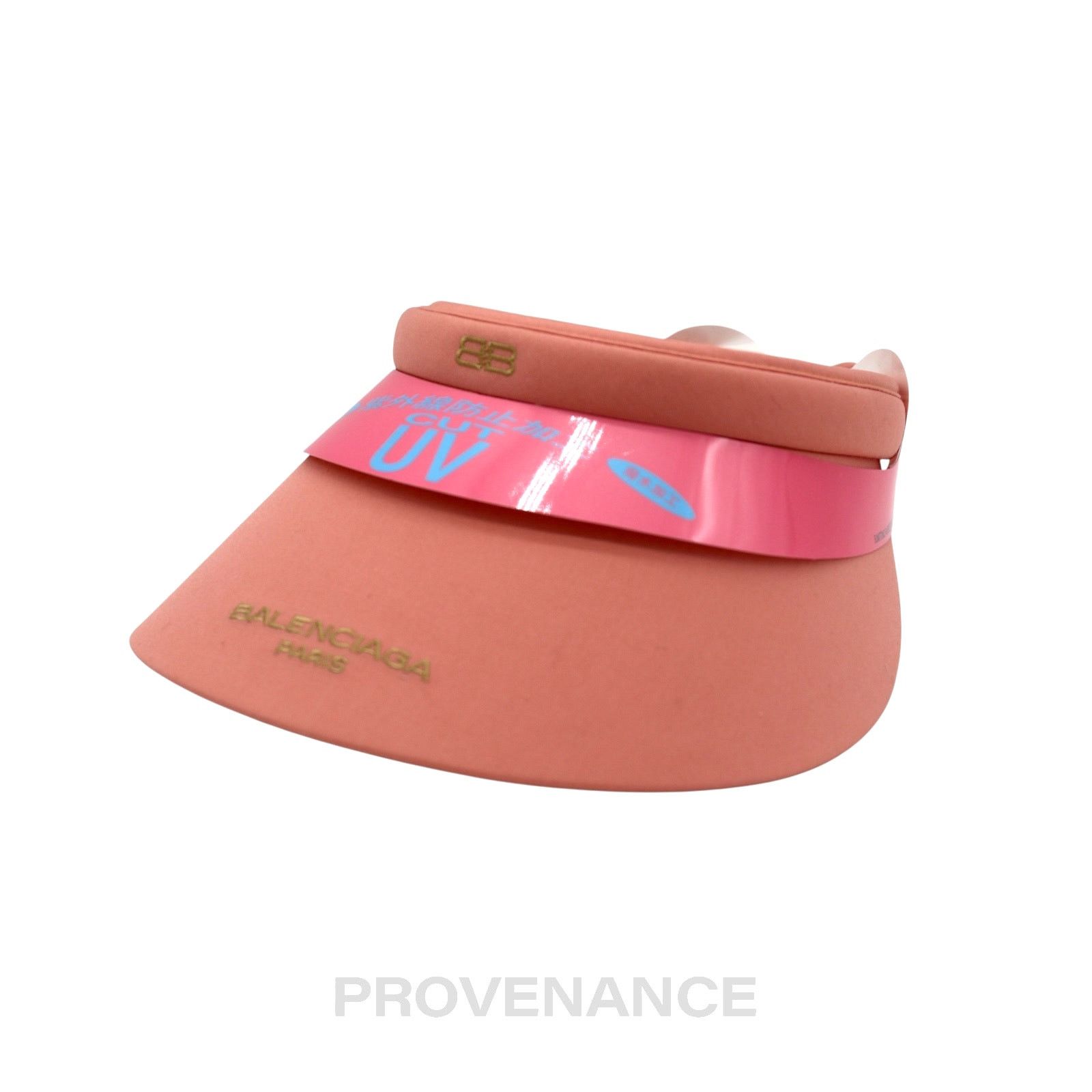 Balenciaga 🔴 Balenciaga BB Logo Visor - Powder Pink Size ONE SIZE - 2 Thumbnail