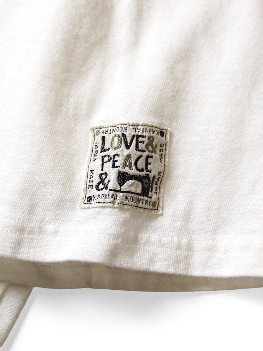 Kapital Kapital 20 Tenjiku PECKISH BORO PIECE crew t-shirt Tee white Size US XL / EU 56 / 4 - 7 Thumbnail
