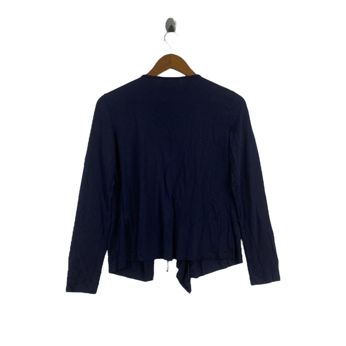 Krizia KRIZIA POI Italian Designer Dark Blue Cardigan Sweatshirt Size S / US 4 / IT 40 - 3 Thumbnail
