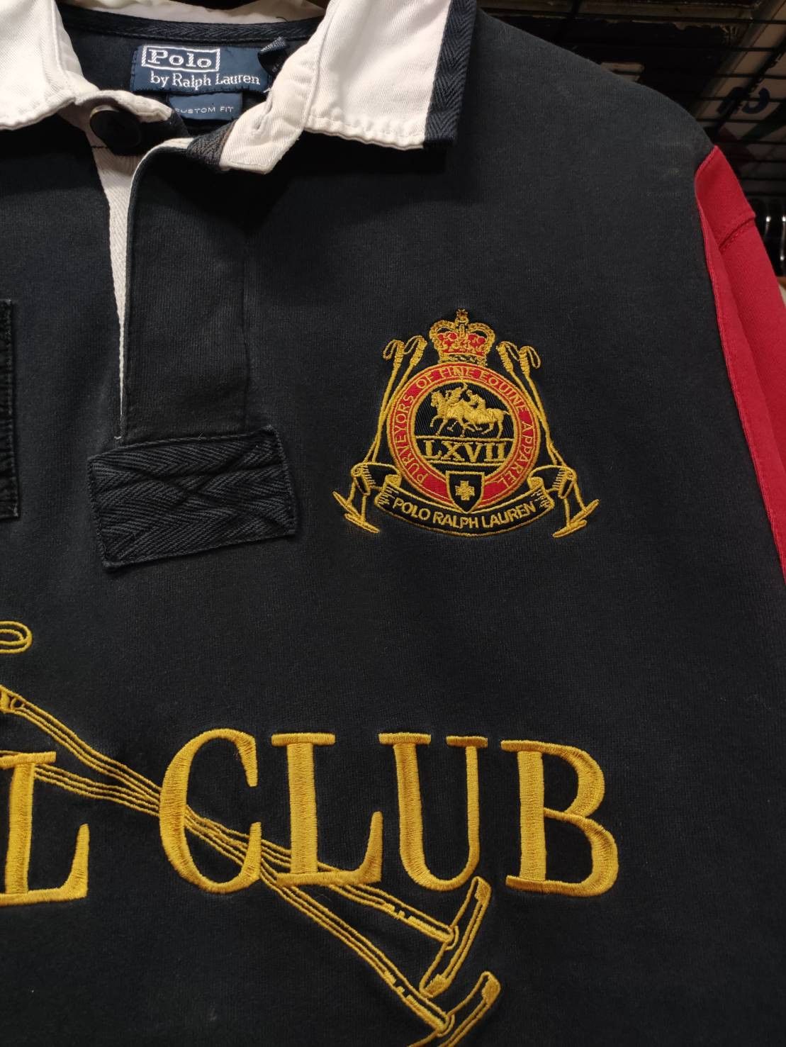 Polo Ralph Lauren Vtg 90's Polo Ralph Lauren PRL Club Rugby Big Pony Size US L / EU 52-54 / 3 - 3 Thumbnail