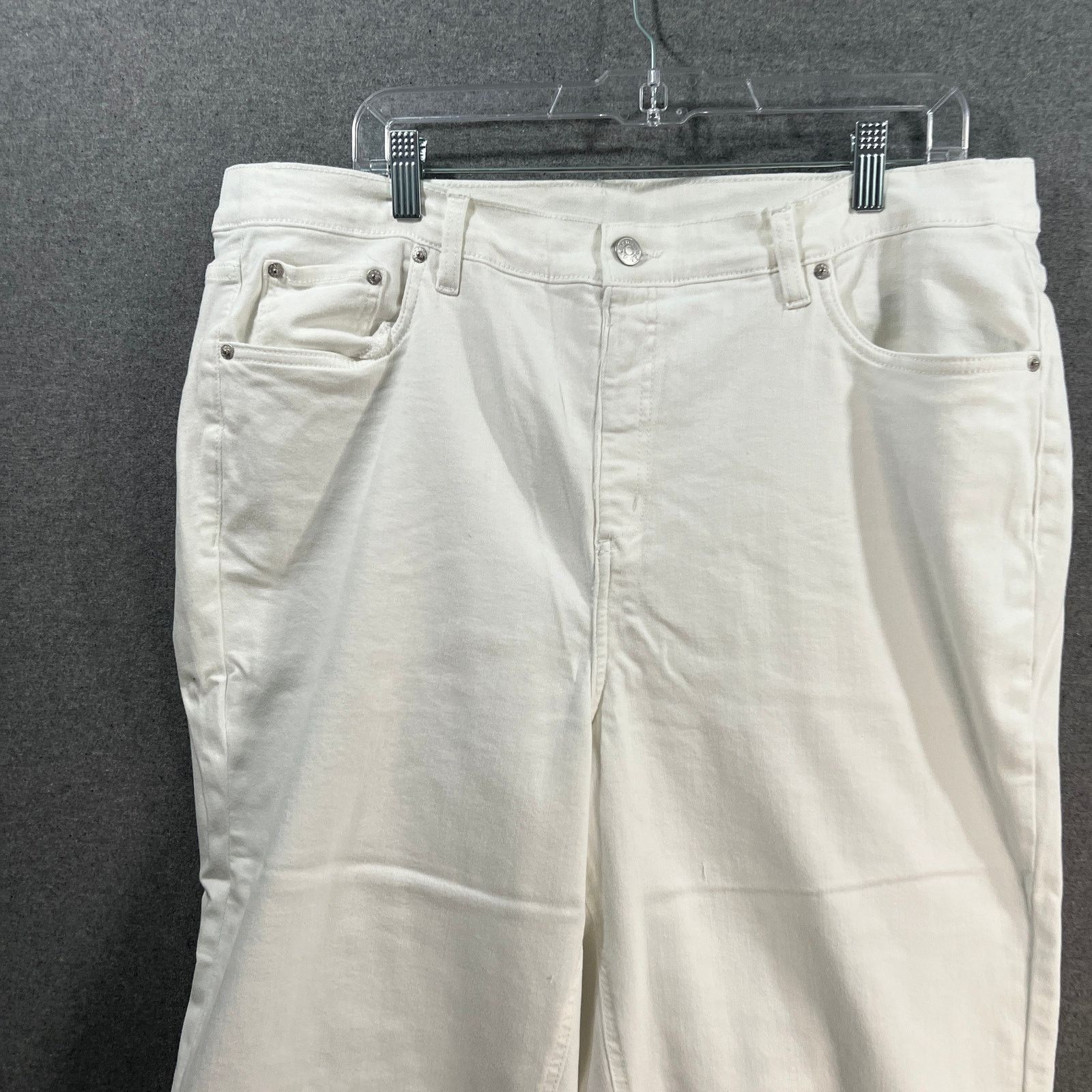 Other Denim & Co. Easy Stretch Denim Cropped Wide Leg Jeans Size 42" / US 20 - 6 Thumbnail