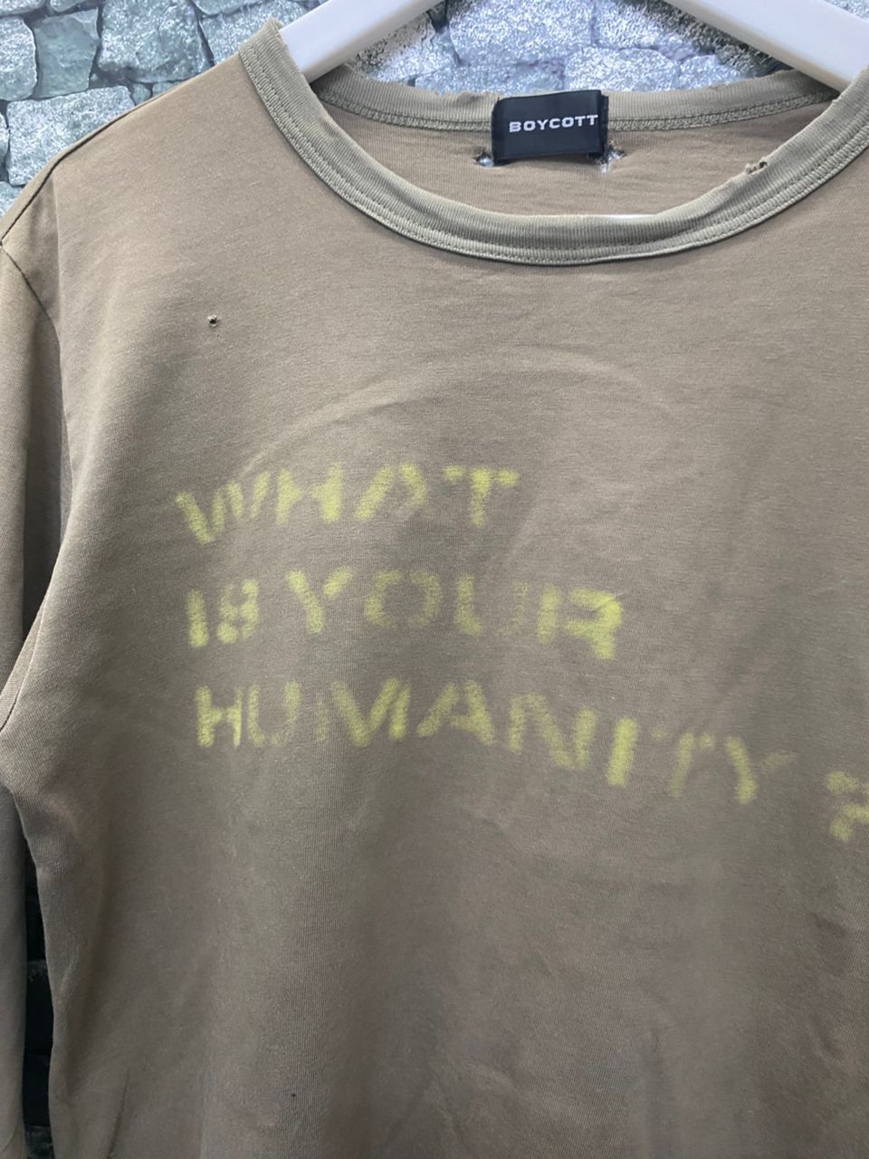 Boycott Vintage Boycott What Is Your Humanity Long Sleeve Shirt Size US M / EU 48-50 / 2 - 3 Thumbnail