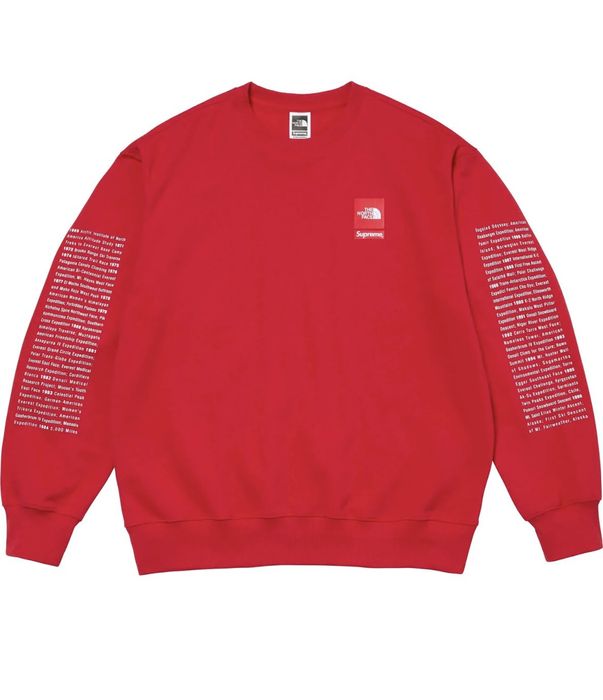 Supreme north face sales crewneck