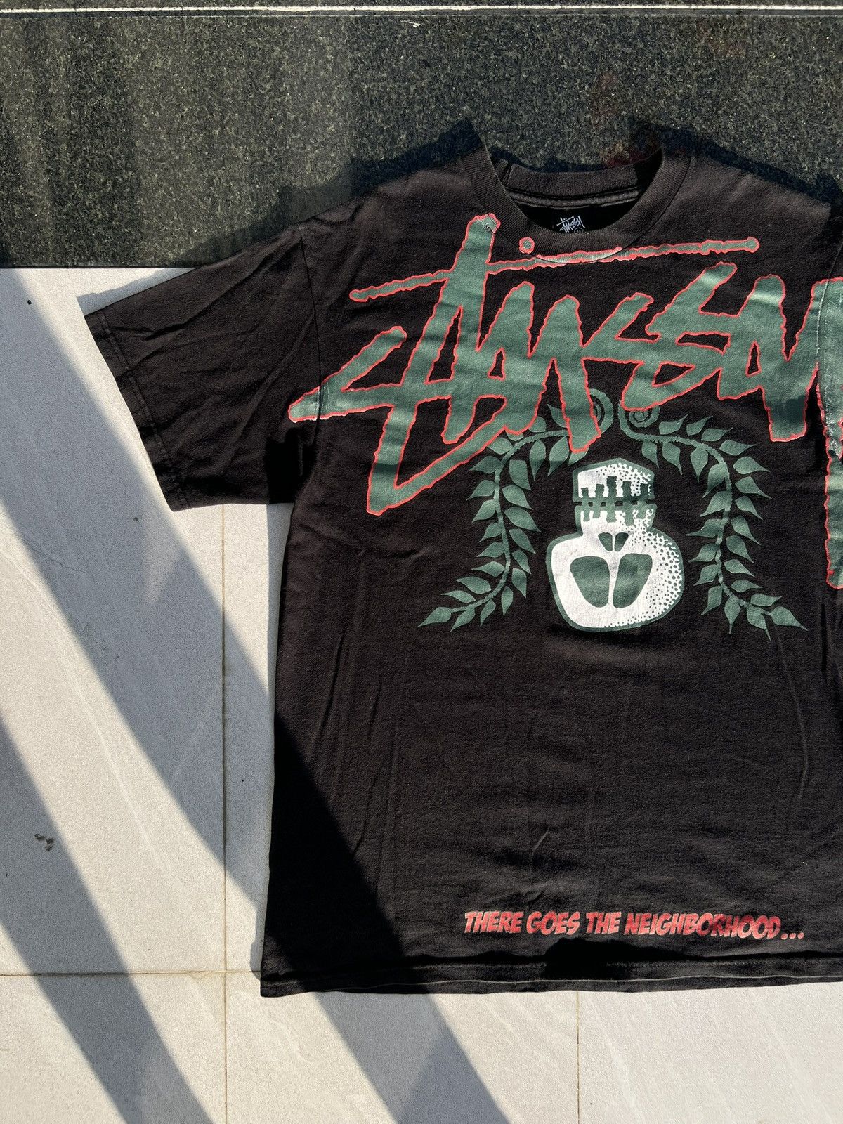 Stussy 00s Stussy Neighborhood Big Logo Vintage Y2K Rare T-Shirt Size US M / EU 48-50 / 2 - 3 Thumbnail