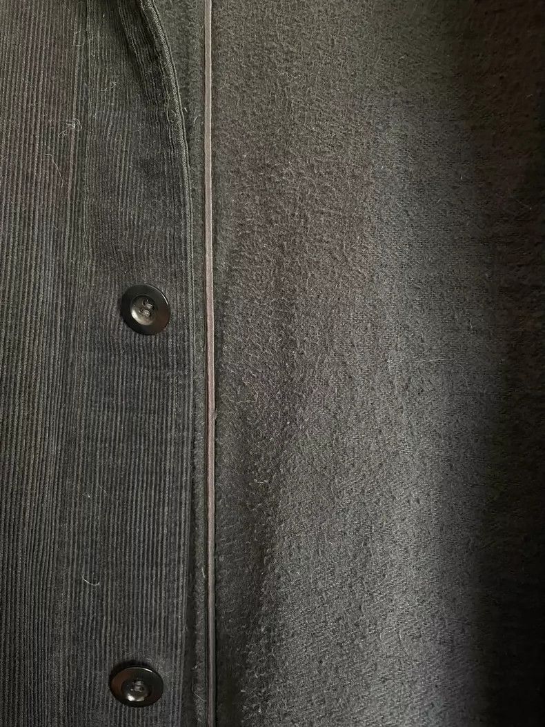 Y's Y's Black extra-long corduroy coat Size US L / EU 52-54 / 3 - 7 Thumbnail