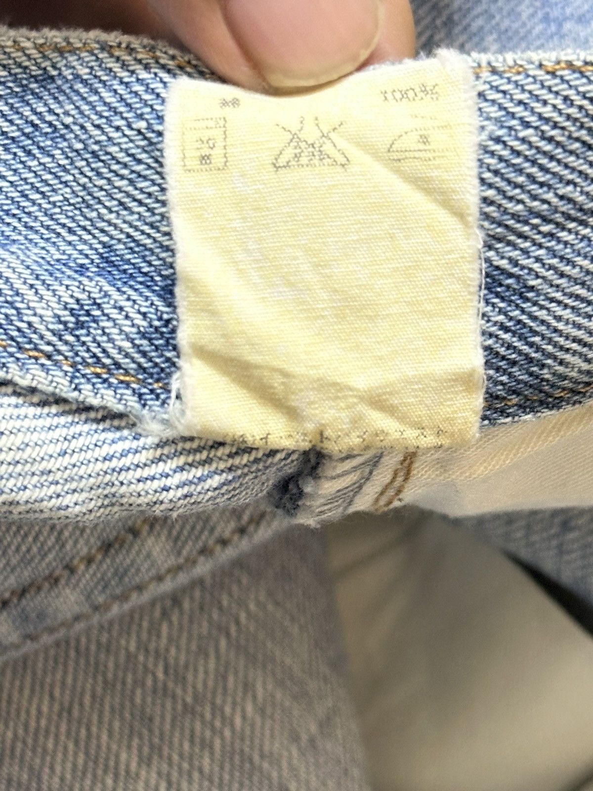 A.P.C. Vintage APC Blue Faded Wash Whisker Distress Style Jeans Size 26" / US 2 / IT 38 - 11 Thumbnail