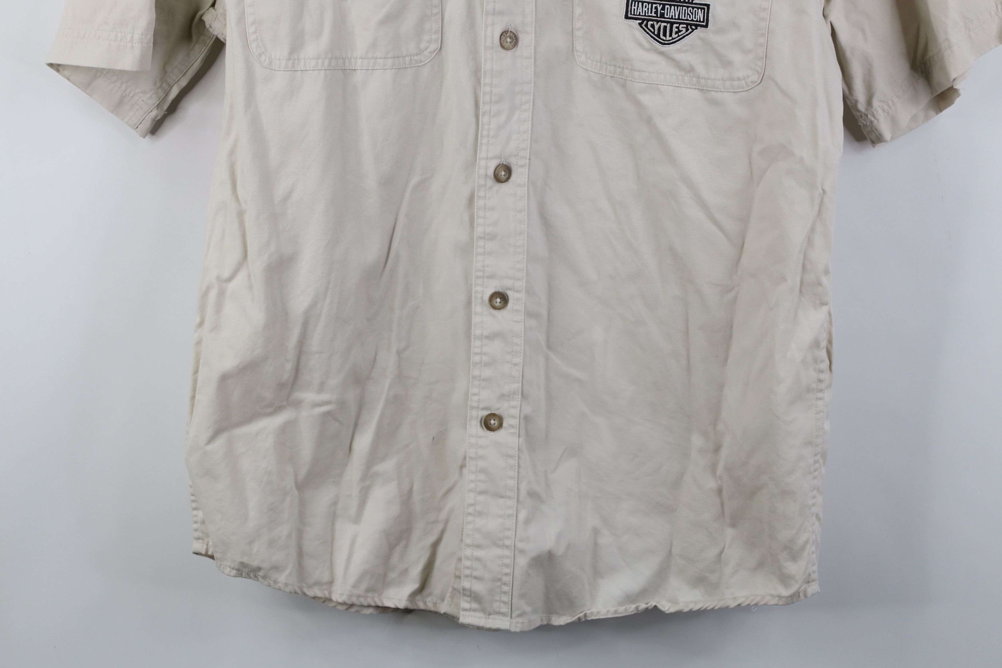 Harley Davidson Vintage Harley Davidson Short Sleeve Collared Button Shirt Size US M / EU 48-50 / 2 - 3 Thumbnail