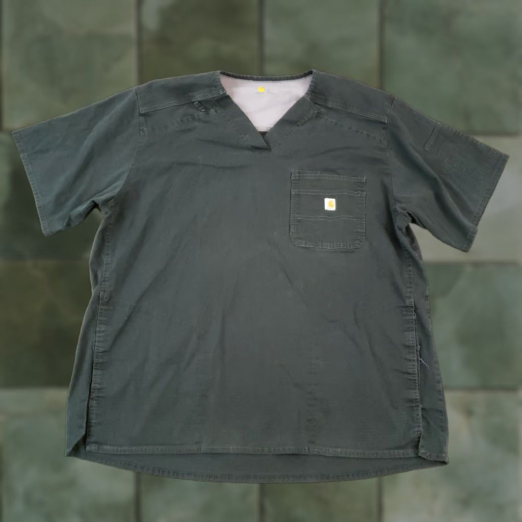 Carhartt Carhartt Shirt Men's XL Black Scrub Top Short Sleeves Pockets Stretch Size US XL / EU 56 / 4 - 1 Thumbnail