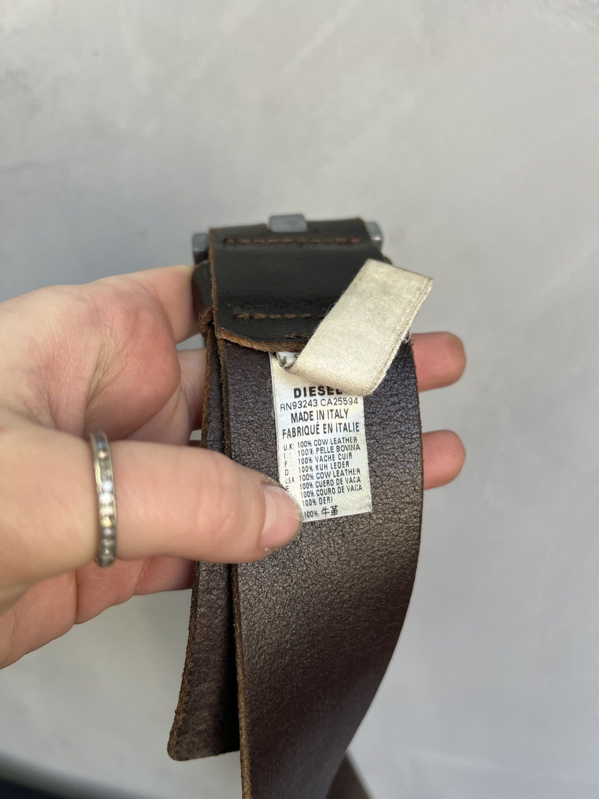 Diesel Leather Diesel avant garde gothic leather belt y2k Size ONE SIZE - 7 Thumbnail