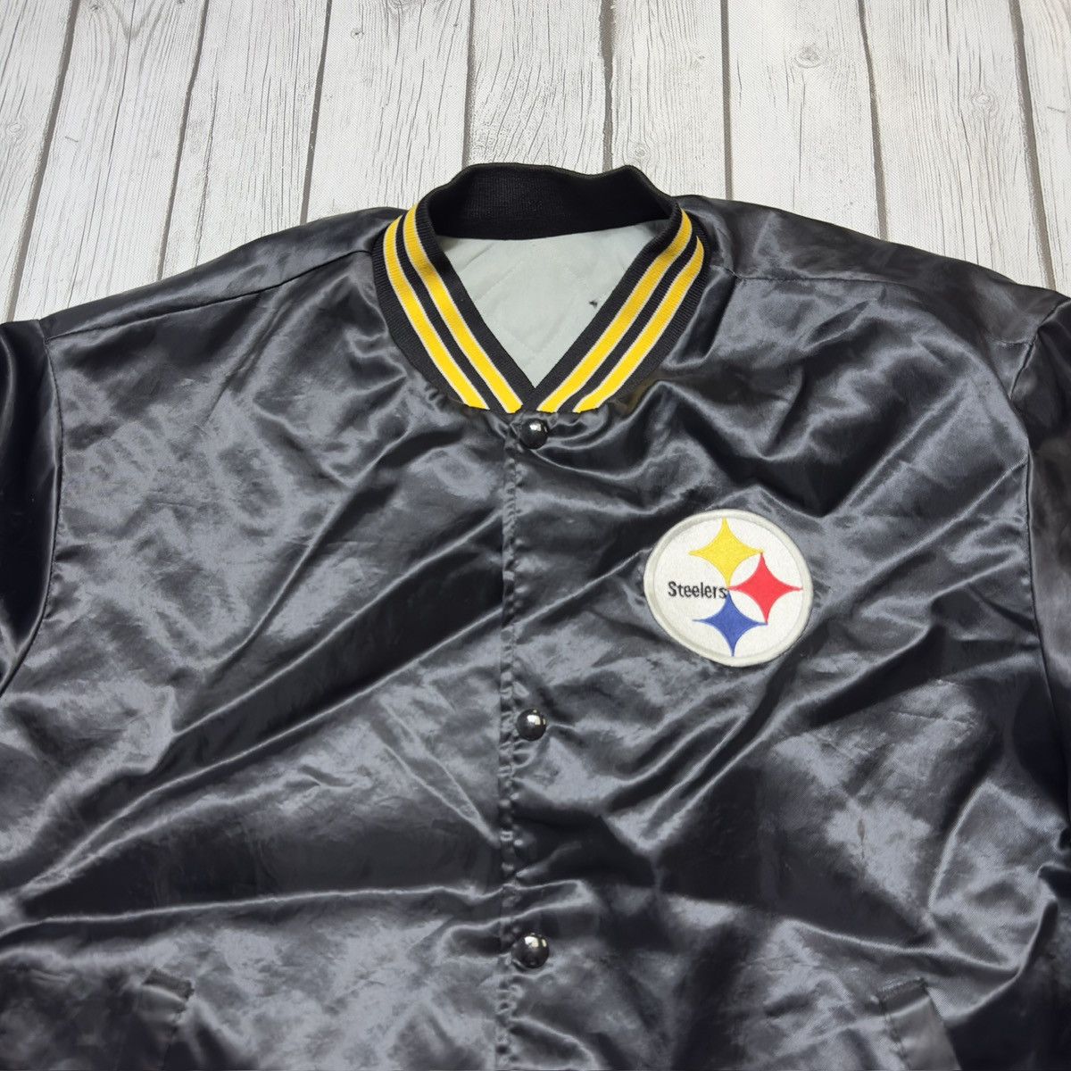 NFL Vintage Pittsburgh Steelers bomber jacket Size US XL / EU 56 / 4 - 3 Thumbnail