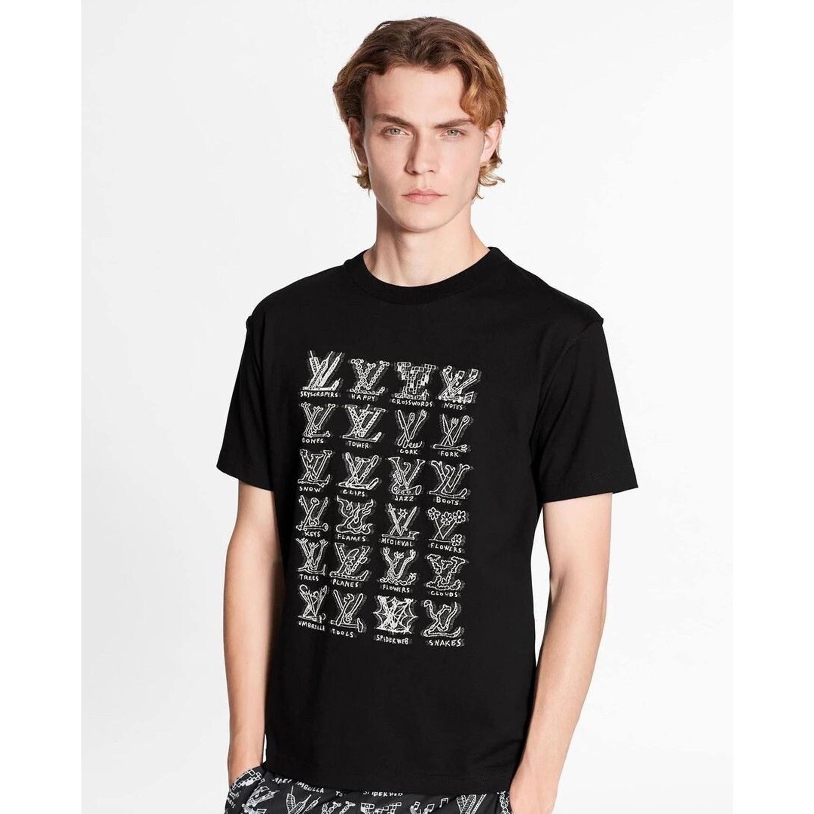 Louis Vuitton Louis Vuitton LV Cartoons Jacquard Black White Logo Short Size US L / EU 52-54 / 3 - 4 Thumbnail