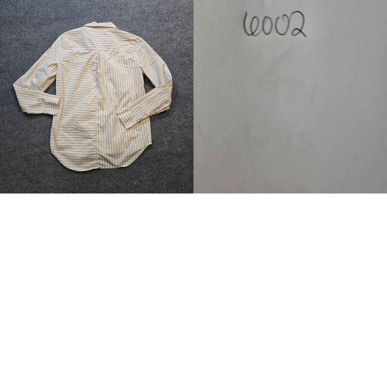 Vintage Sundance Blouse Shirt Womens Size S Beige White Striped Button Collar Knit 100% Cotton Casual Career Size S / US 4 / IT 40 - 8 Thumbnail