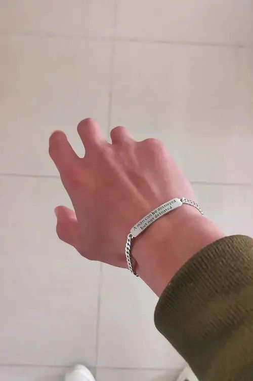 Jewelry × Vintage 100%925 silver!!!Retro punk bracelet Size ONE SIZE - 3 Thumbnail