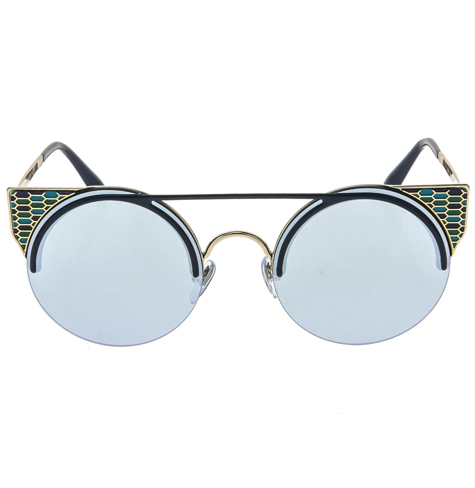 Bvlgari BVLGARI BV6088 SERPENTEYES 6088 Mirrored Round Sunglasses Size ONE SIZE - 5 Thumbnail