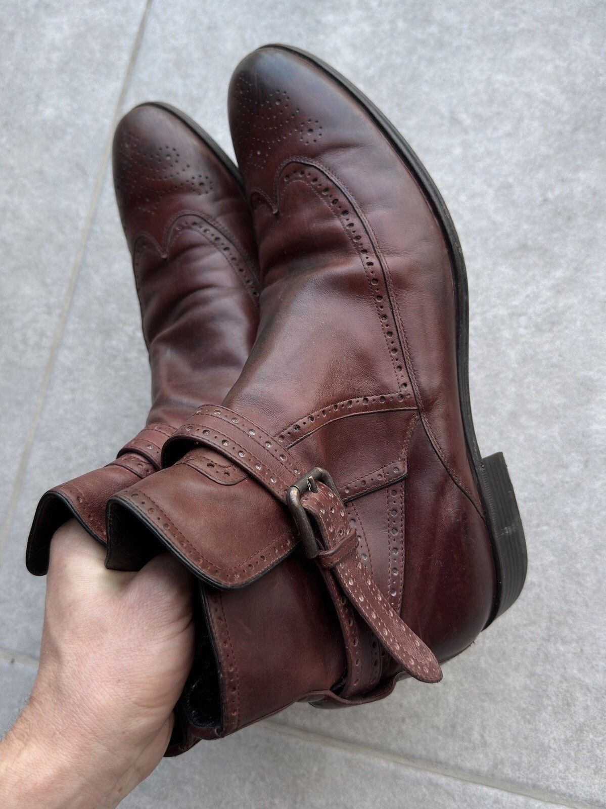Dolce & Gabbana DOLCE & GABBANA Brown Chelsea Boots Size 8.5 Made In Italy Size US 8.5 / EU 41-42 - 12 Thumbnail