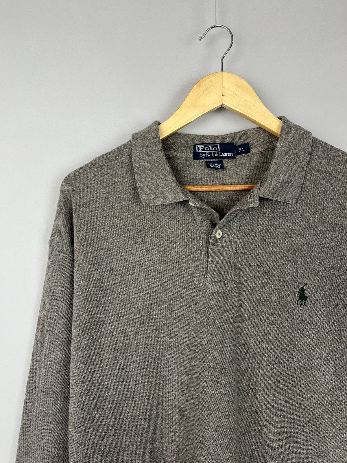 Polo Ralph Lauren × Ralph Lauren × Vintage Ralph Lauren Vintage Retro Y2K 2000s Long Sleeve Polo Size US XL / EU 56 / 4 - 2 Thumbnail