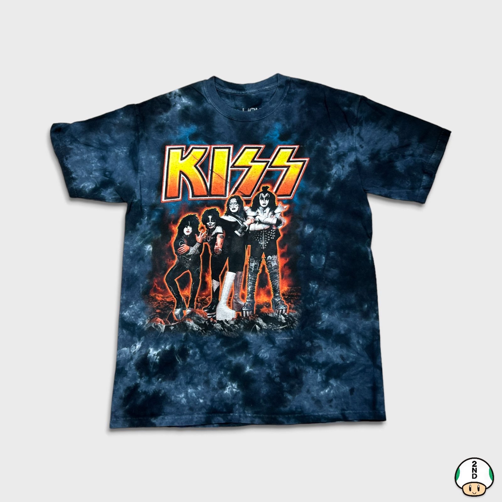 Band Tees × KISS × Liquid Blue VTG 2013 Liquid Blue Kiss T Shirt Medium Tie Dye Band Tee Size US M / EU 48-50 / 2 - 1 Thumbnail