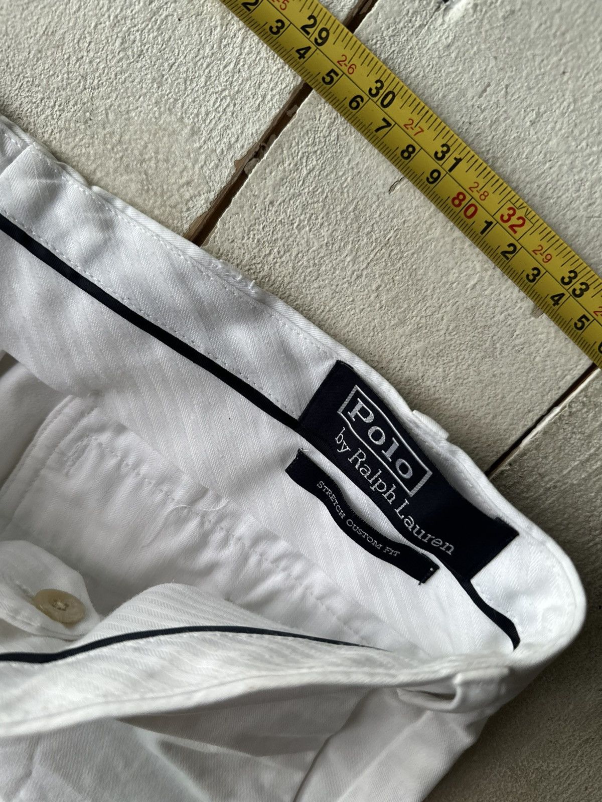 Polo Ralph Lauren LUXURY🚨Vintage Polo Ralph Lauren WHITE Baggy Pants Size US 36 / EU 52 - 3 Thumbnail