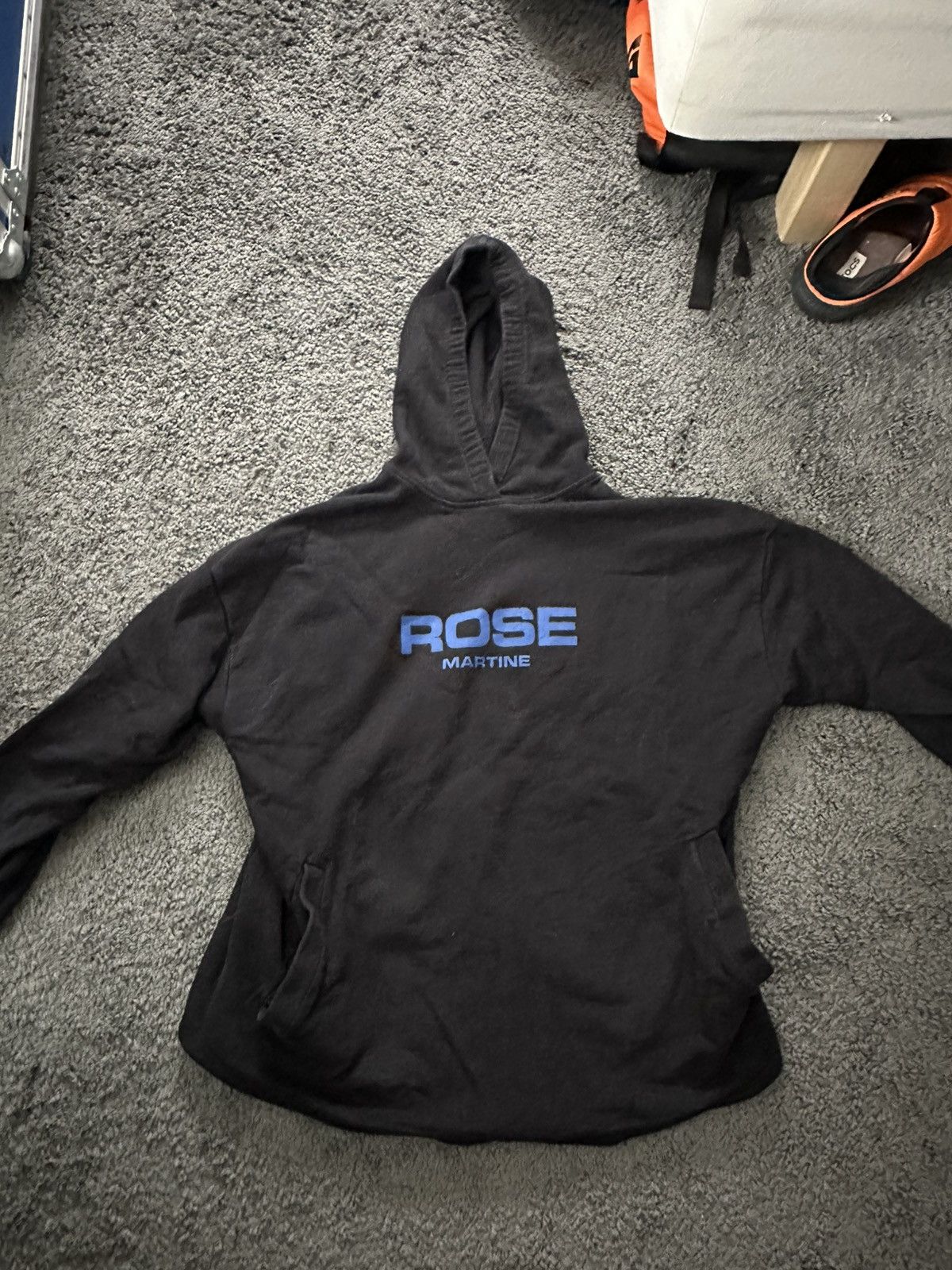 Martine Rose Black Collapsed Hoodie