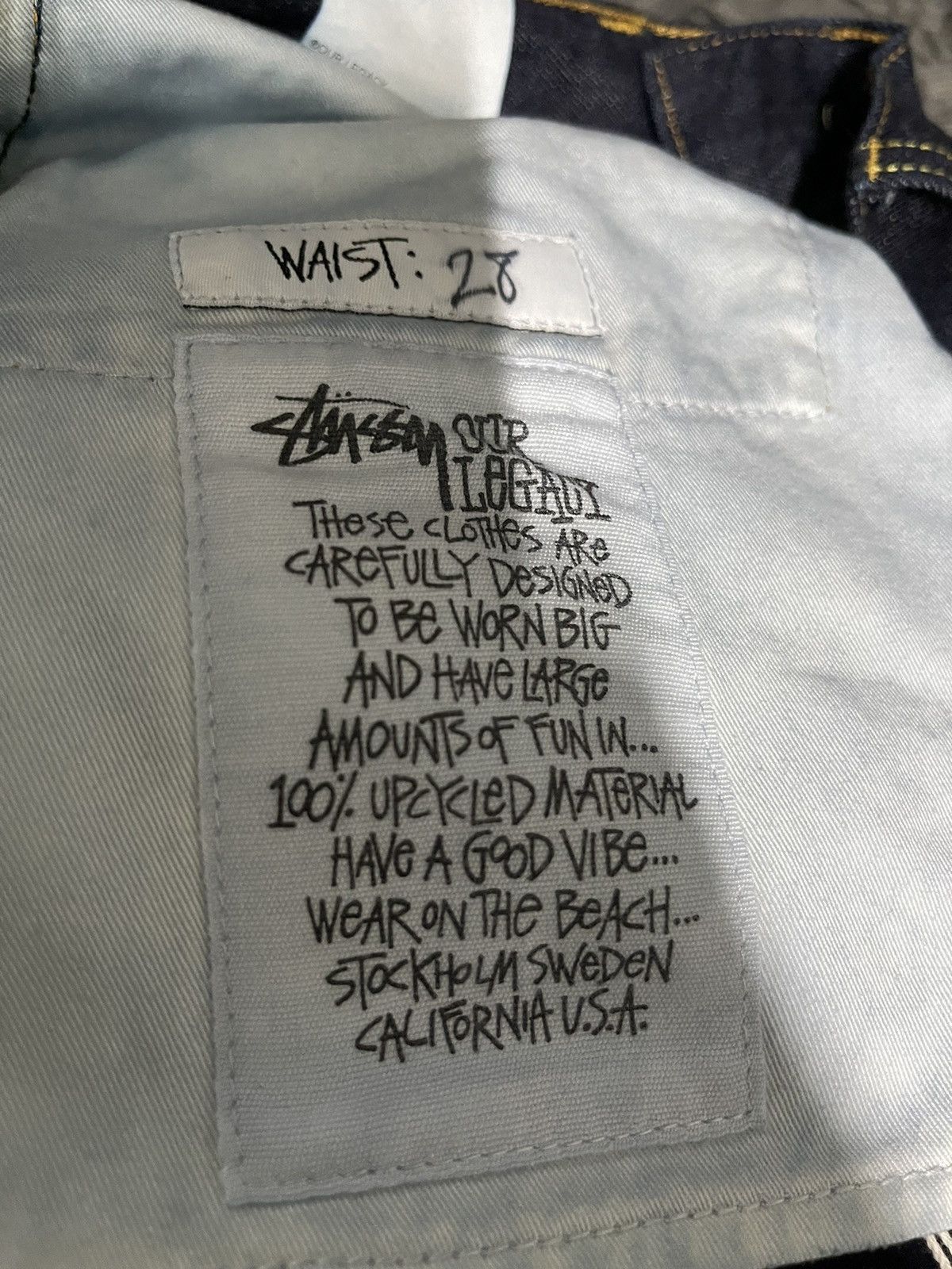 Our Legacy × Stussy Stussy x Our Legacy Rinse Blue Denim Size US 28 / EU 44 - 5 Thumbnail