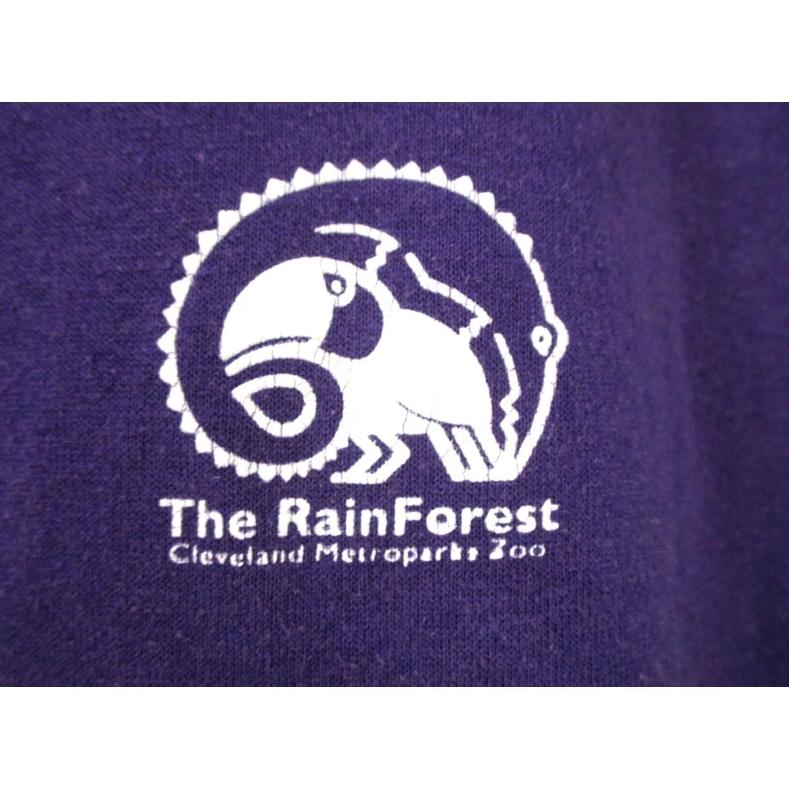 Jerzees VINTAGE Cleveland Zoo MEMORY RUN T-Shirt L (single stitch) - Jerzees, Purple, 50% Cotton/50% Polyester, 80s, Mens Size US L / EU 52-54 / 3 - 7 Thumbnail