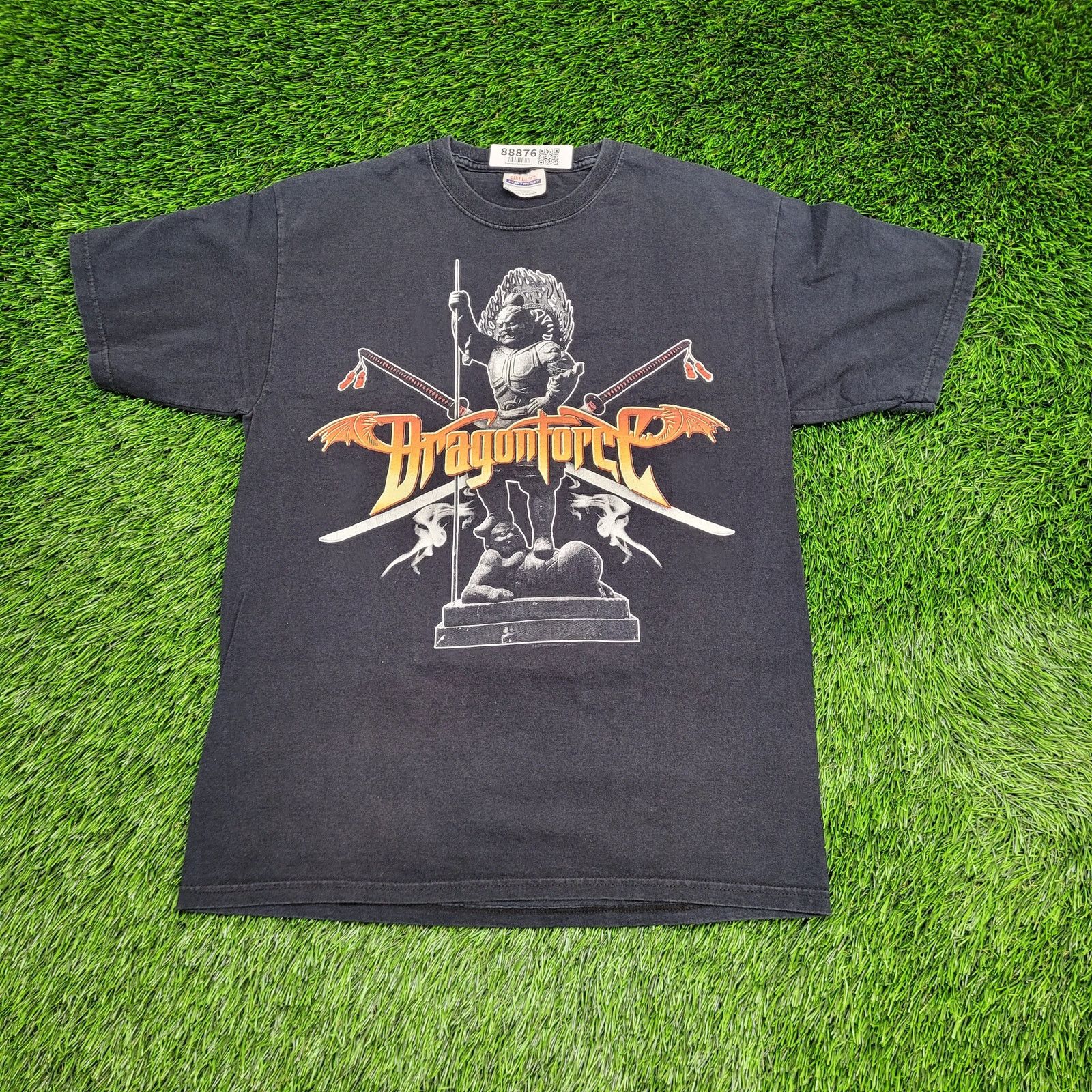 Hanes Y2K DragonForce Graphic Tee Men's Small Heavy Metal Tee Size US S / EU 44-46 / 1 - 1 Thumbnail