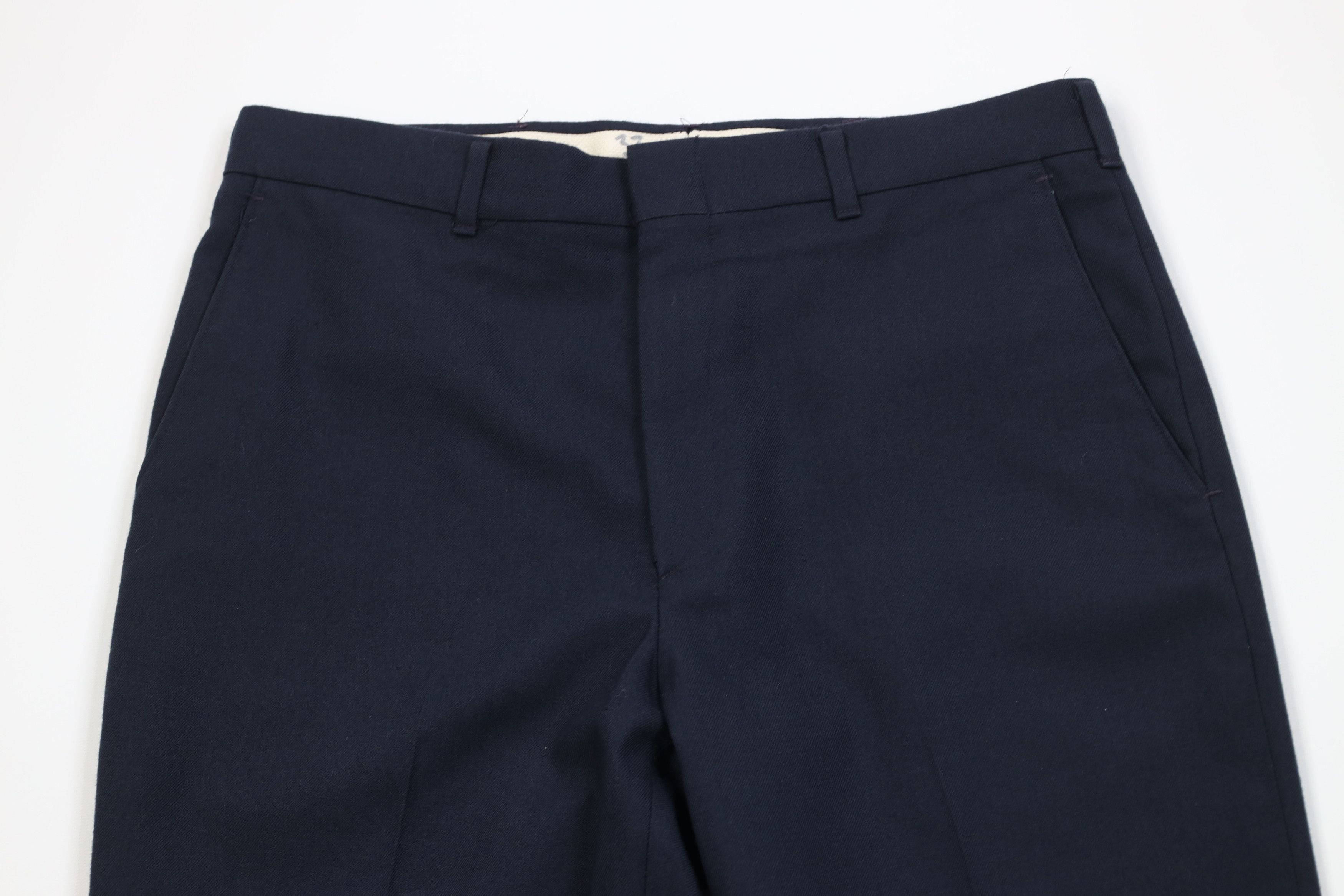 Vintage Vintage 70s Streetwear Wool Blend Knit Wide Leg Chino Pants Size US 32 / EU 48 - 2 Thumbnail