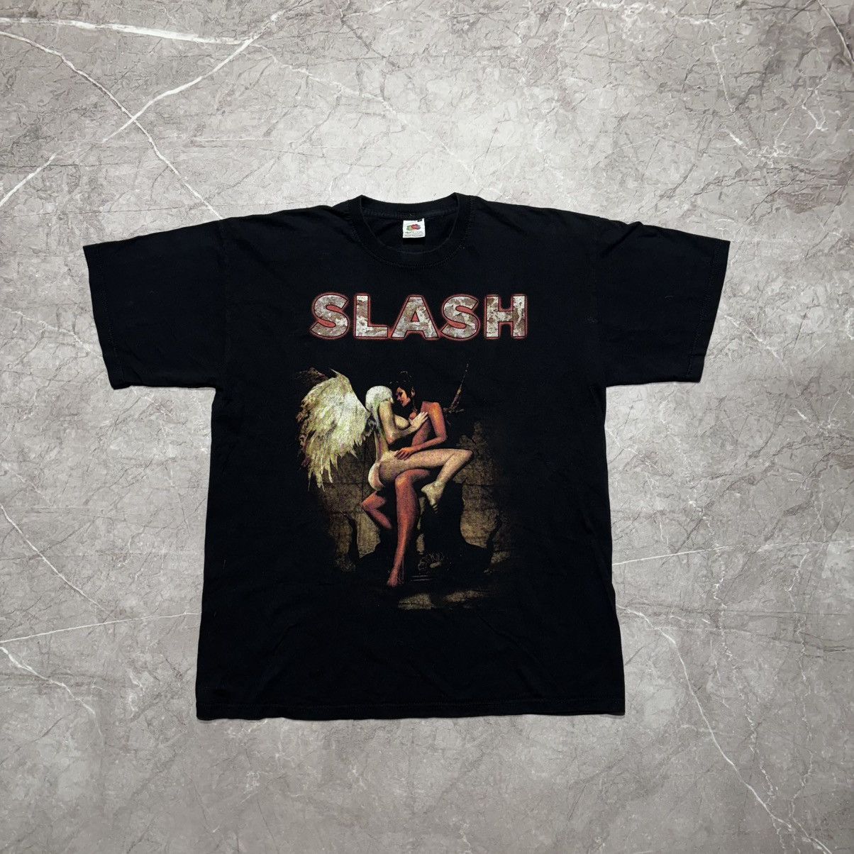 Band Tees Vintage Black T-Shirt Tee Slash Angel And Devil Size US L / EU 52-54 / 3 - 1 Thumbnail