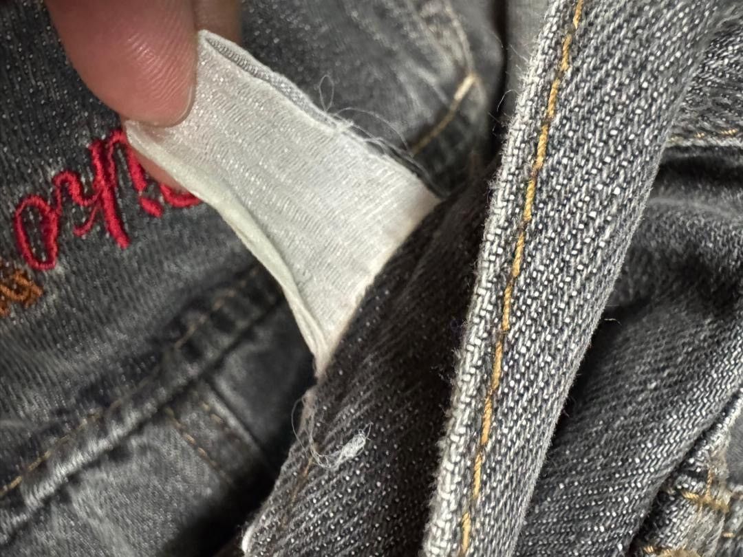 20471120 💥BAGGY💥VINTAGE 90s PIKO INSANE BIG POCKET DISTRESSED DENIM Size US 36 / EU 52 - 12 Thumbnail