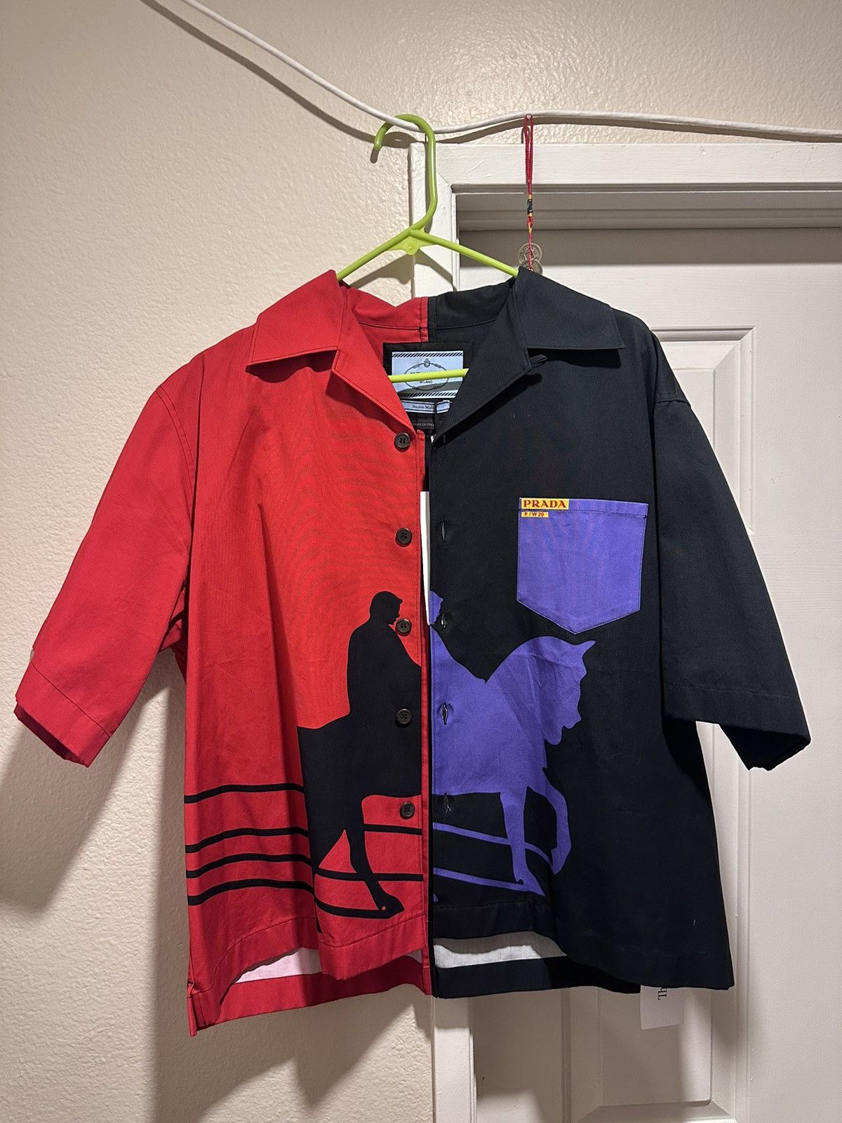 Prada Prada Purple Red Horse Double Match FW 2020 Size US L / EU 52-54 / 3 - 2 Thumbnail