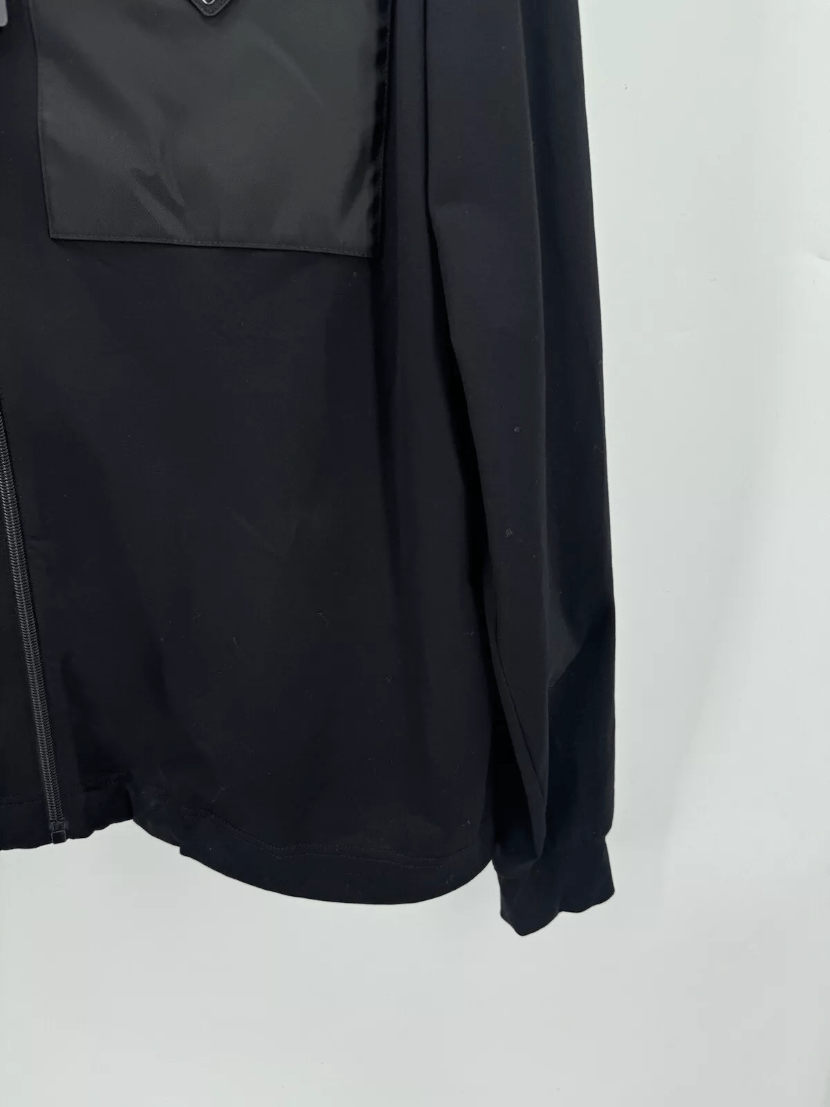 Prada Prada Technical Hoodie Zip Up cotton and Re-Nylon cardigan Size US L / EU 52-54 / 3 - 3 Thumbnail
