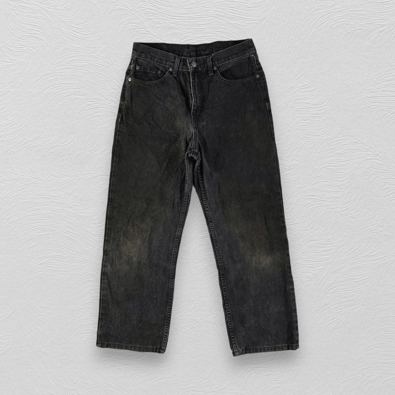 Levi's Vintage Levis 560 Jeans Faded Black Denim kJ1723 Size US 29 - 1 Thumbnail