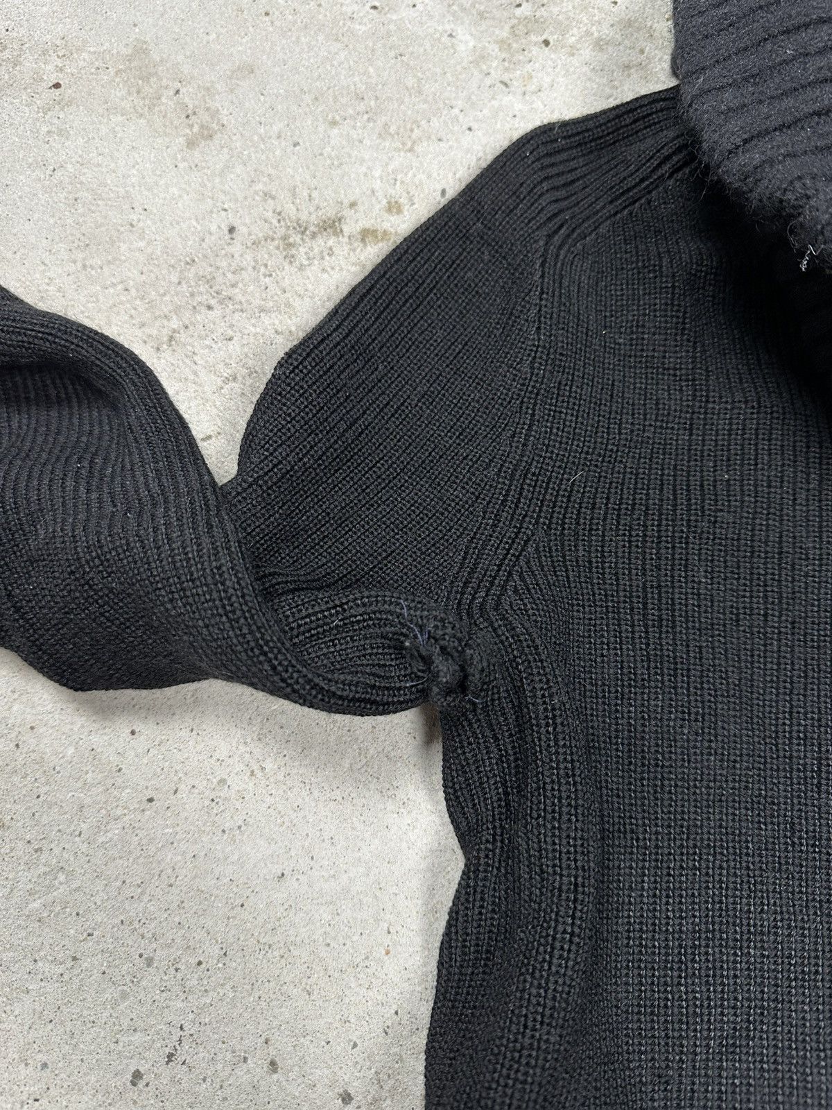 Balenciaga Balenciaga FW 2002 Wool Double Collar Jumper Sweater Size XS / US 0-2 / IT 36-38 - 3 Thumbnail