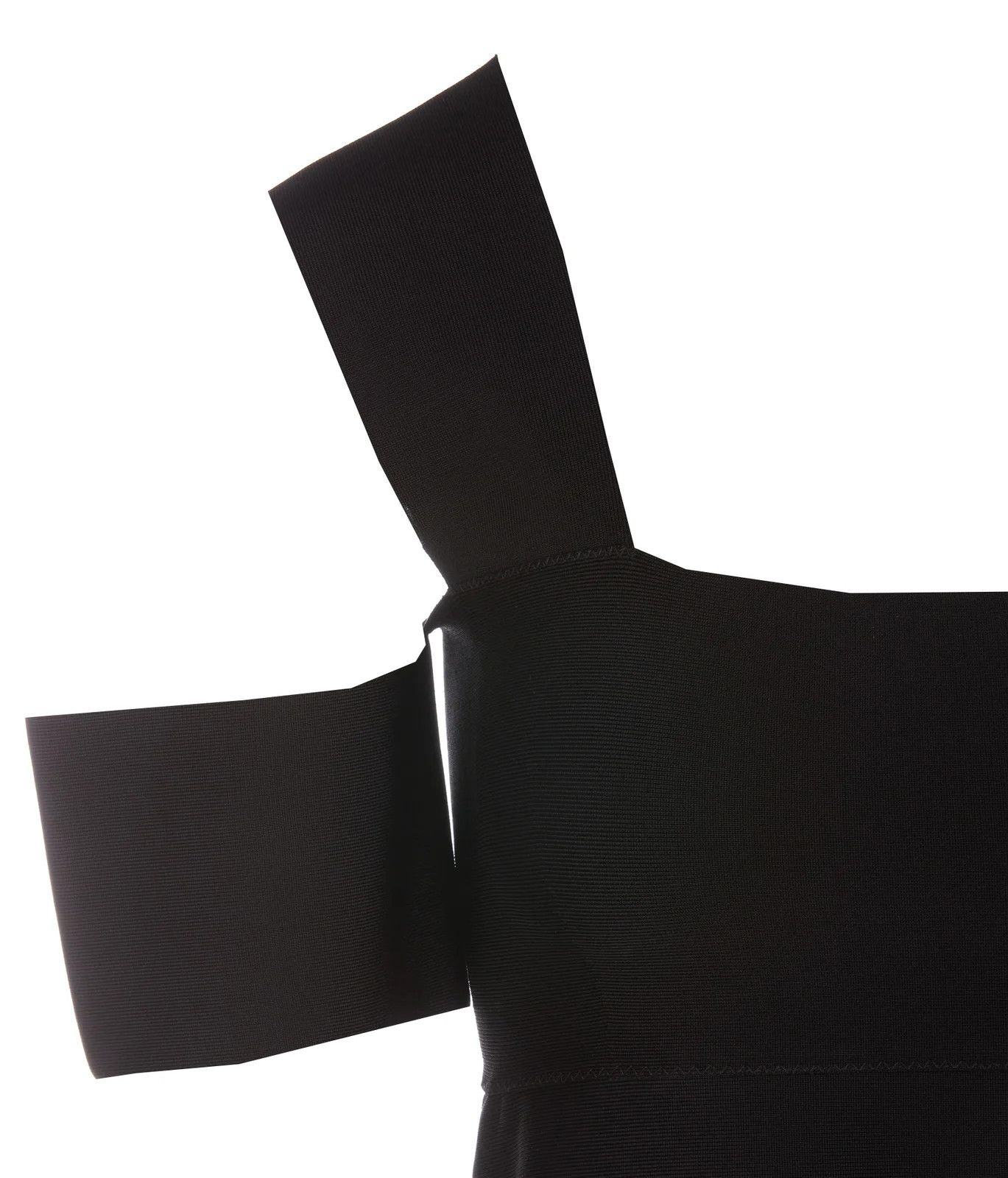 Alexander McQueen o1y0325 One-Shoulder Top in Black Size XS / US 0-2 / IT 36-38 - 4 Thumbnail