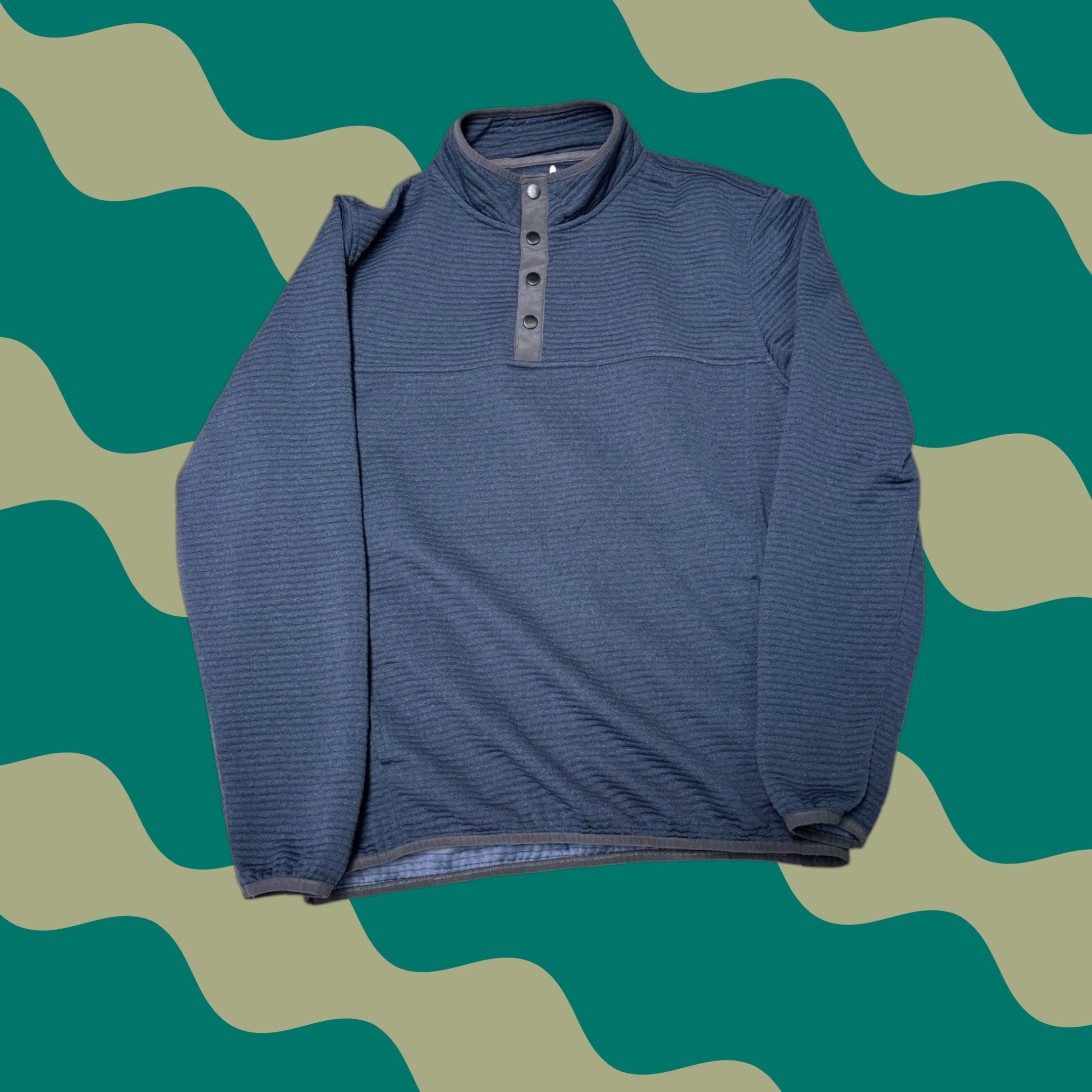 johnnie-O Johnnie-O Mens Pullover L Blue Button Up Lightweight Sweater Size US L / EU 52-54 / 3 - 1 Thumbnail