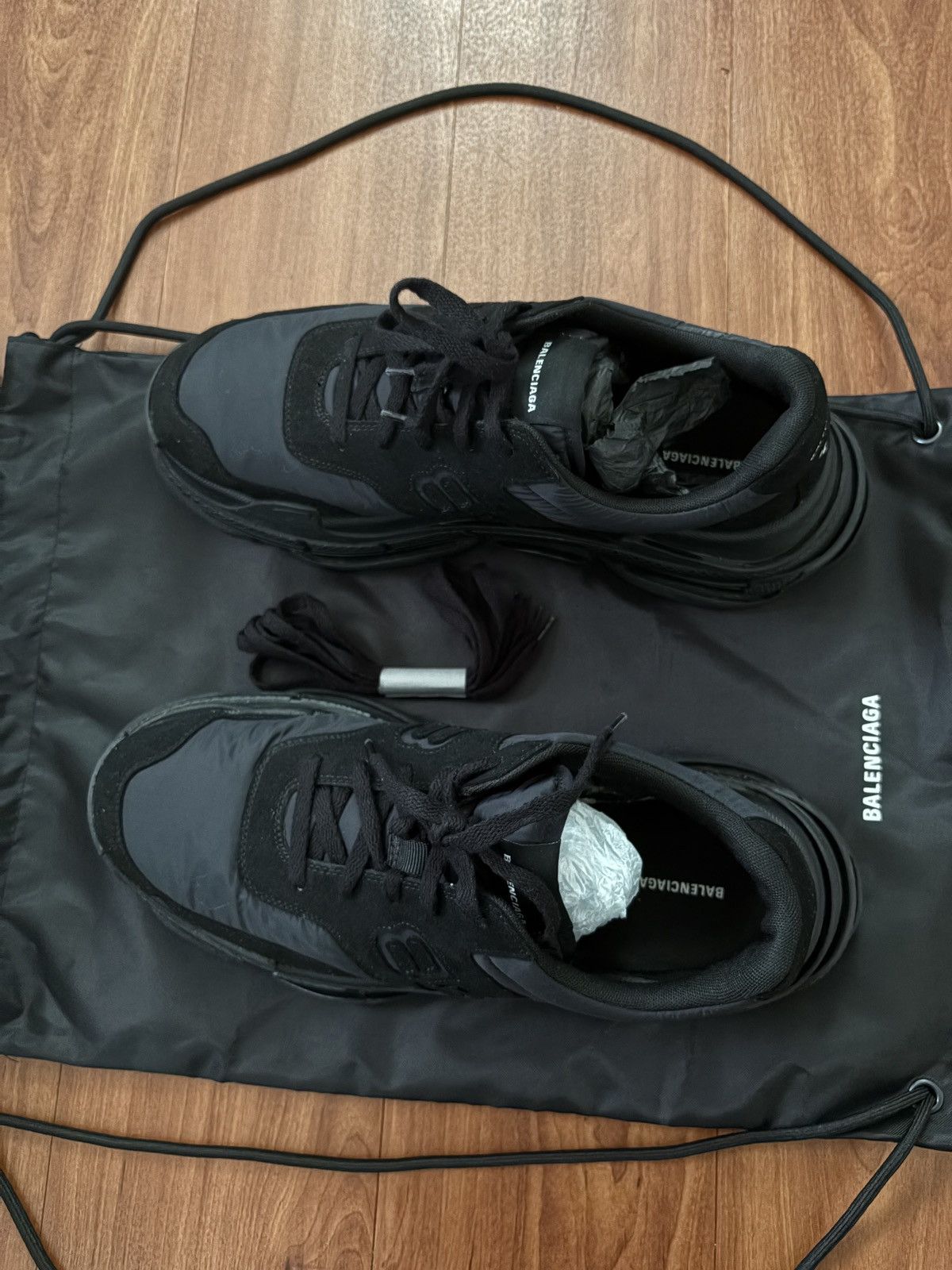 Balenciaga Balenciaga Nylon Triple S sneaker Size US 12 / EU 45 - 2 Thumbnail