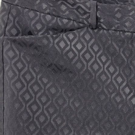 Vintage Vtg 90s Womens Black Cigarette Pants 8 Geometric Textured An Size 30" / US 8 / IT 44 - 2 Thumbnail