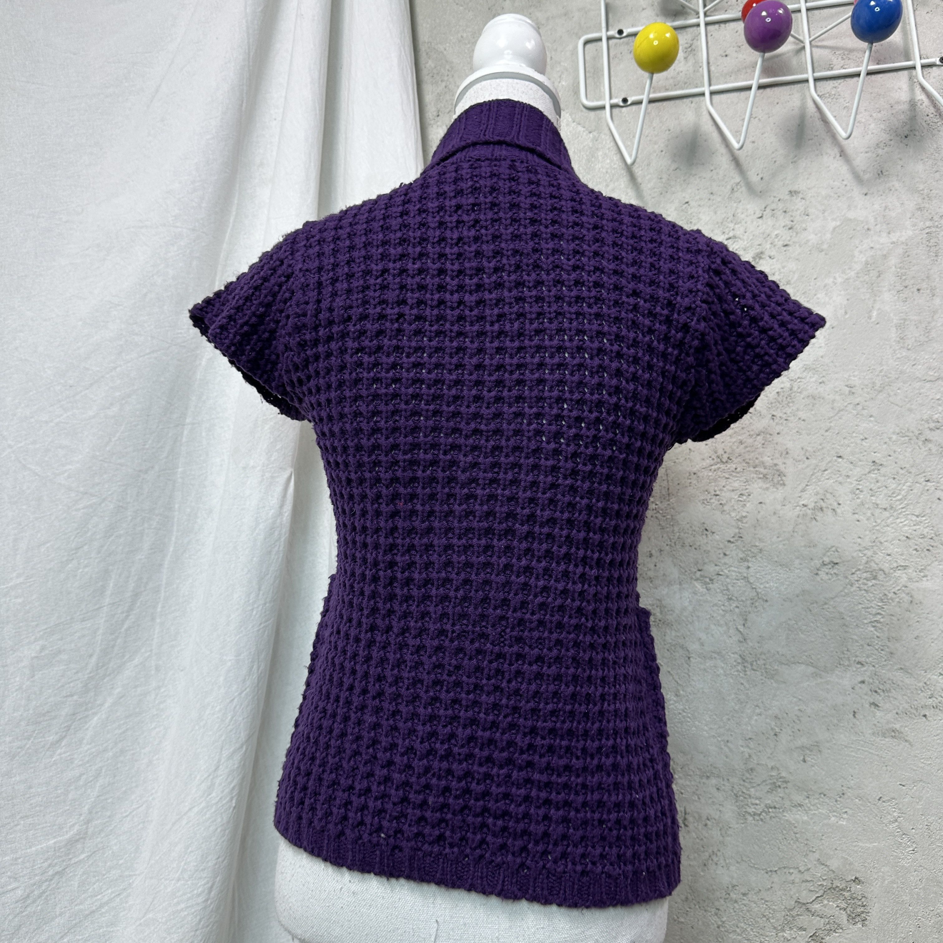 Vintage Vintage Cottage Fairy Core Plum Sweater Cardigan 00s Size S / US 4 / IT 40 - 4 Thumbnail