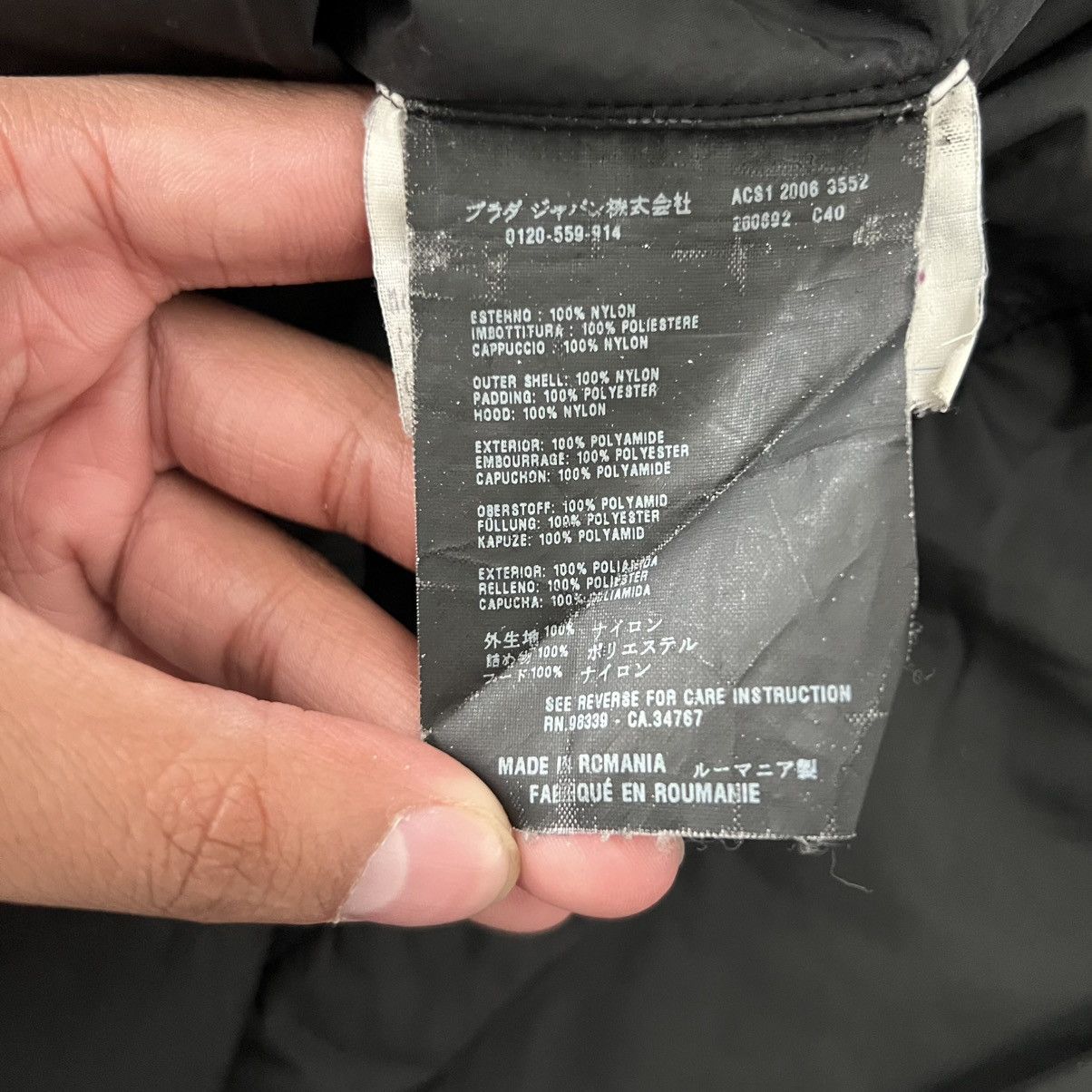 Prada × Vintage 2000s Prada Women’s Insulated Rain Jacket Size S / US 4 / IT 40 - 8 Thumbnail