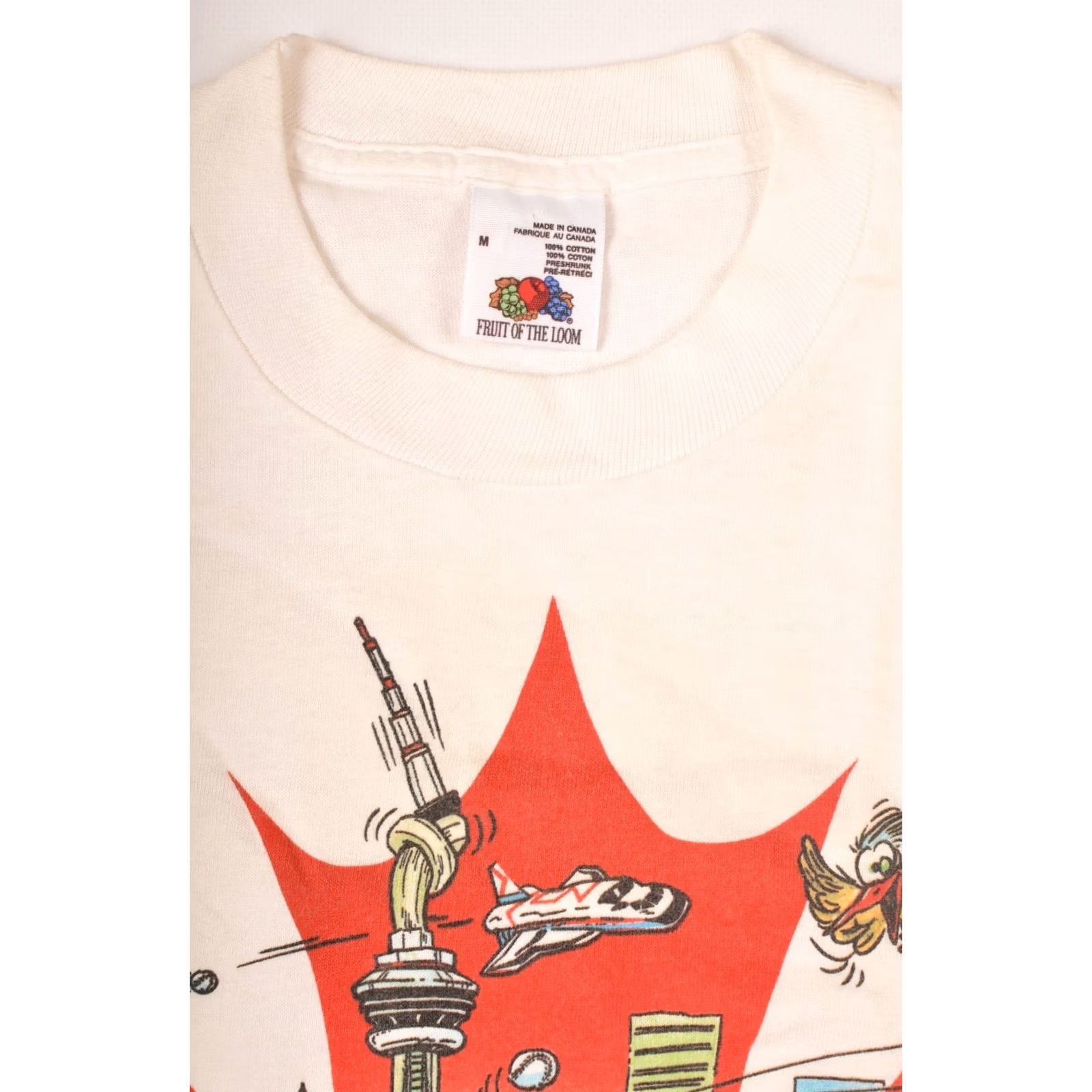 Fruit Of The Loom VINTAGE Fruit of the Loom T-Shirt Adult M Toronto Canada Fox Productions Humor Mens Size US M / EU 48-50 / 2 - 4 Thumbnail
