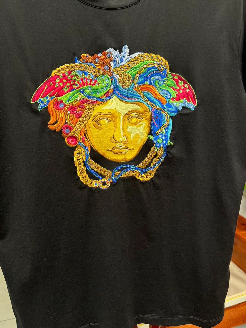 Versace Versace Embroidered limited to half sleeves Size US XL / EU 56 / 4 - 2 Thumbnail