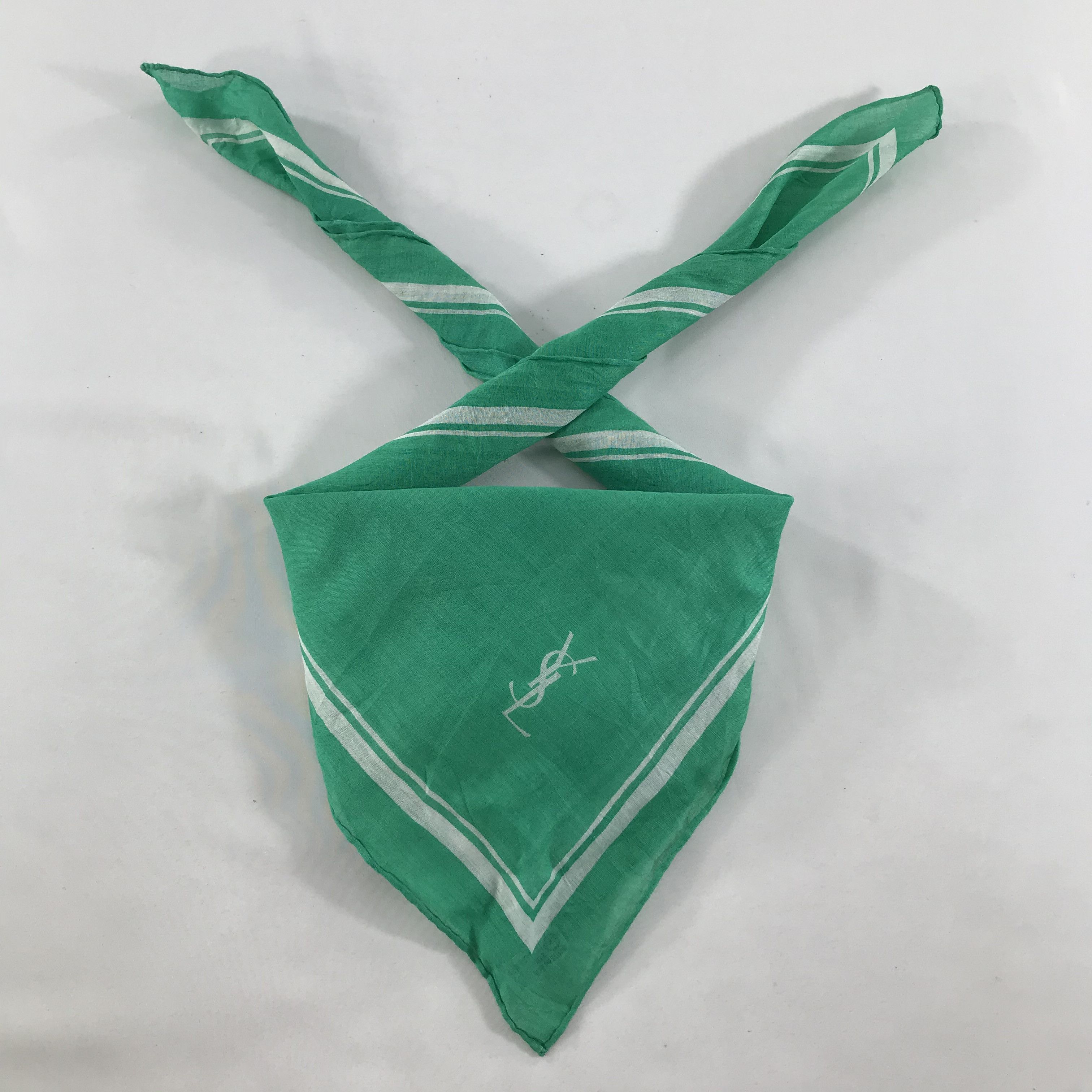 Vintage × Yves Saint Laurent Yves Saint Laurent Bandana / Handkerchief/Neckerchief -S1585 Size ONE SIZE - 4 Thumbnail