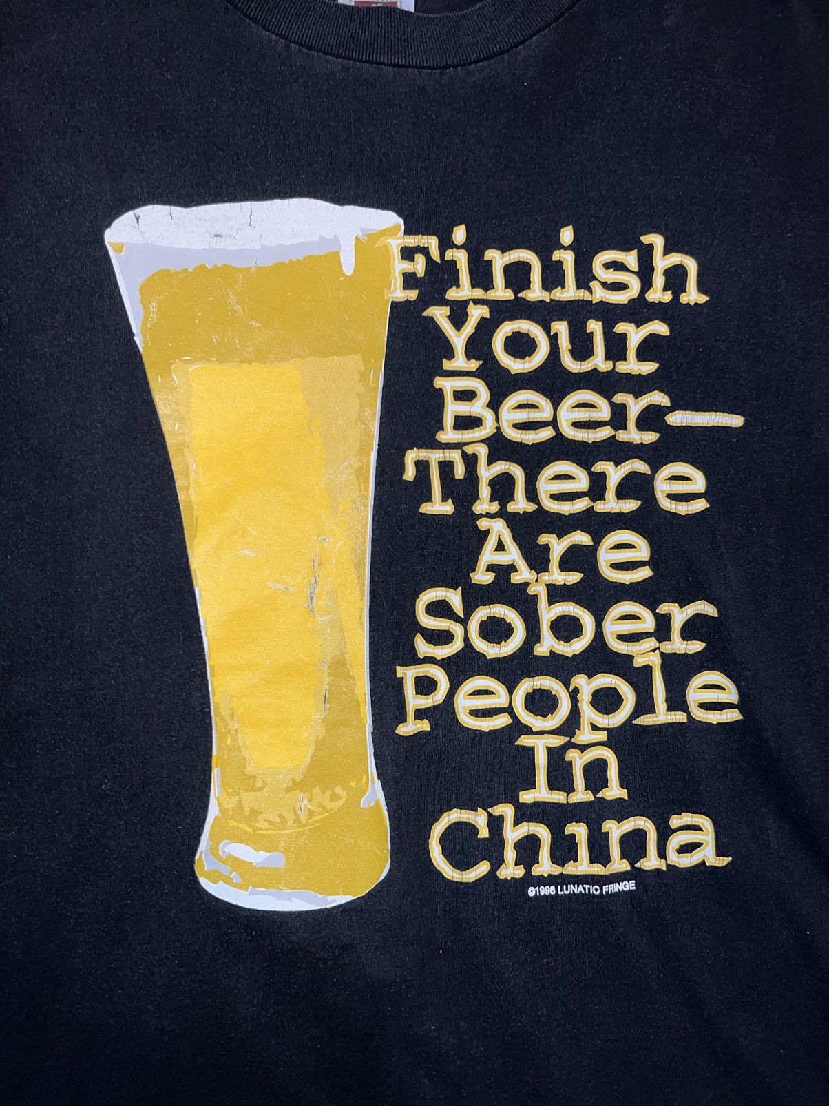 Vintage Vintage finish your beer shirt Size US XL / EU 56 / 4 - 2 Thumbnail