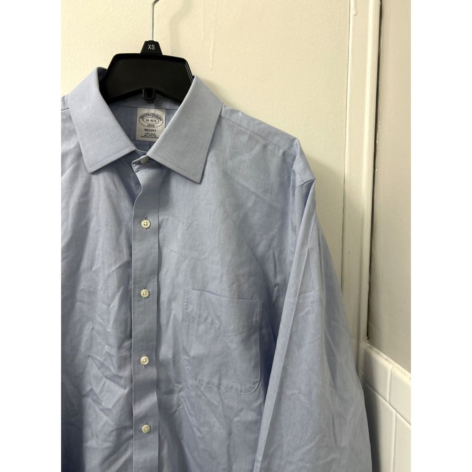 Brooks Brothers Brooks Brothers Regent Shirt Mens 16 4/5 Blue Oxford Button-Down L/S Non Iron Casual Size US L / EU 52-54 / 3 - 4 Thumbnail